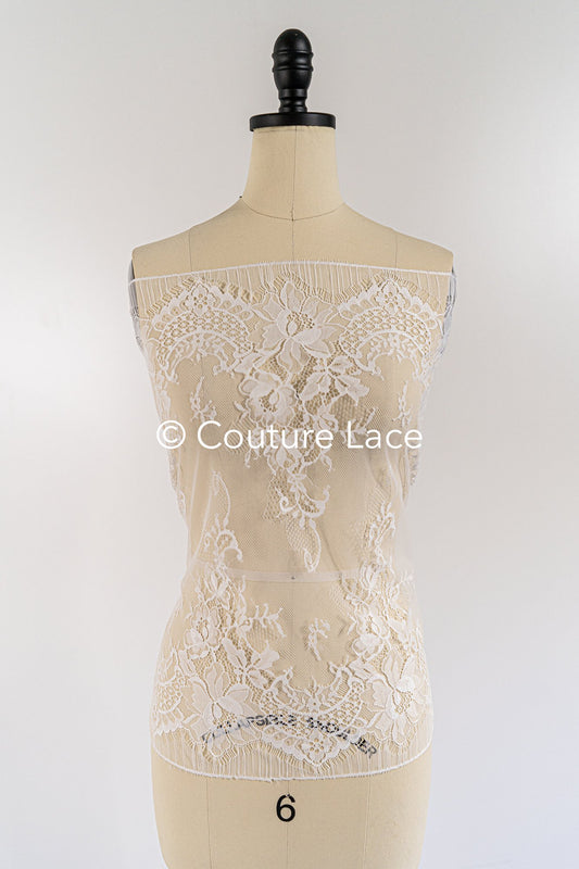 3 Meter Französische Blumen Spitze/ Französische Chantilly Brautspitze // L25-808