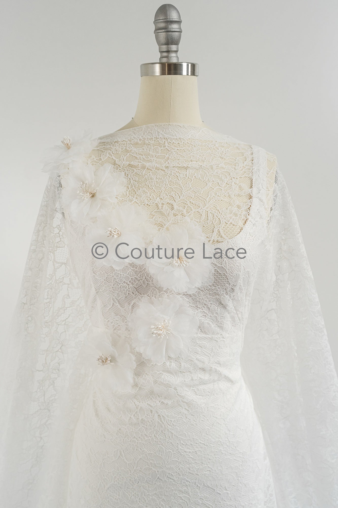 3D lace flowers/ 3D flowers sew on/ 3D flowers lace applique/ wedding dress lace applique// A24-452