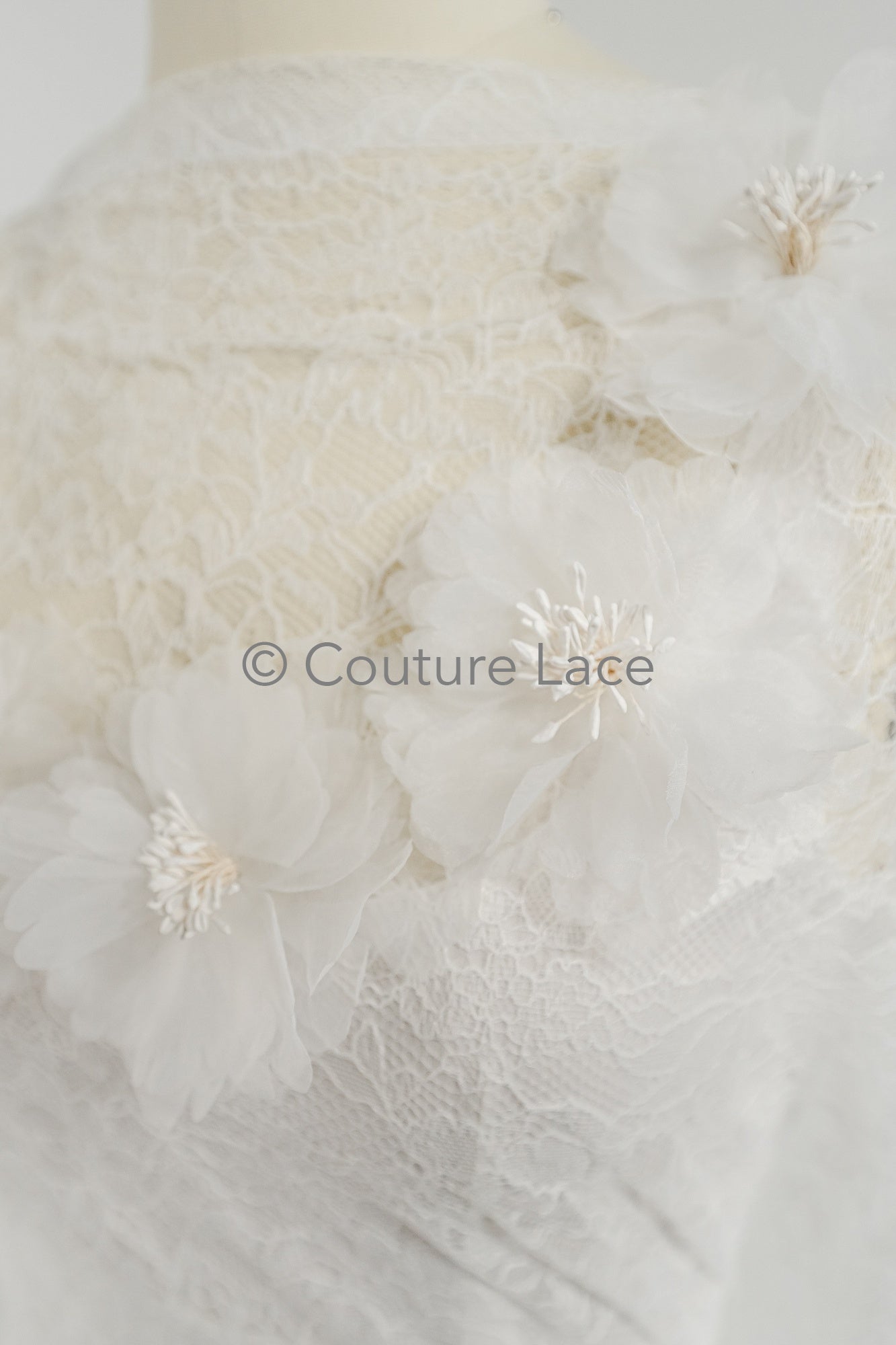 3D lace flowers/ 3D flowers sew on/ 3D flowers lace applique/ wedding dress lace applique// A24-452
