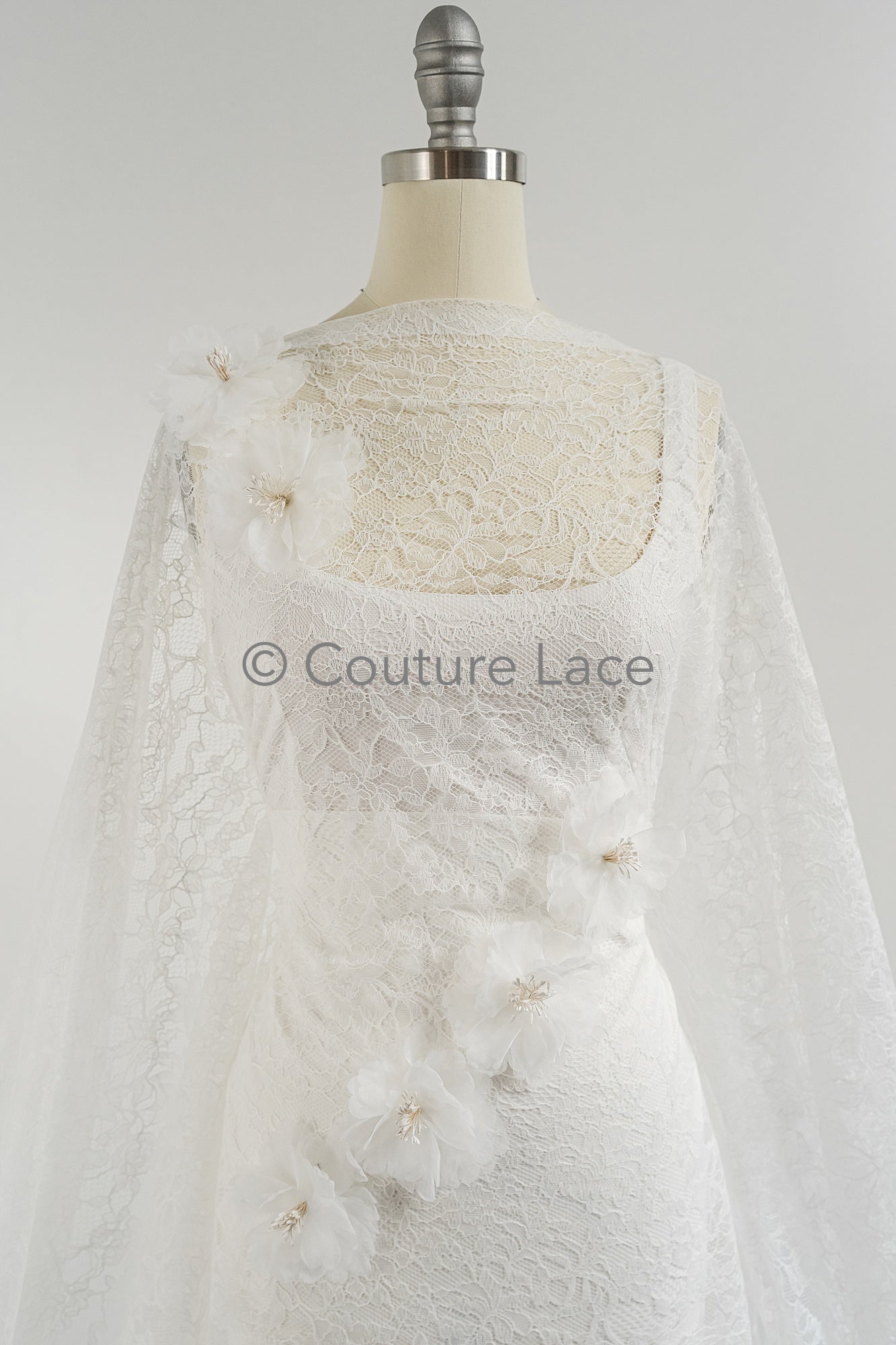 3D lace flowers/ 3D flowers sew on/ 3D flowers lace applique/ wedding dress lace applique// A24-452