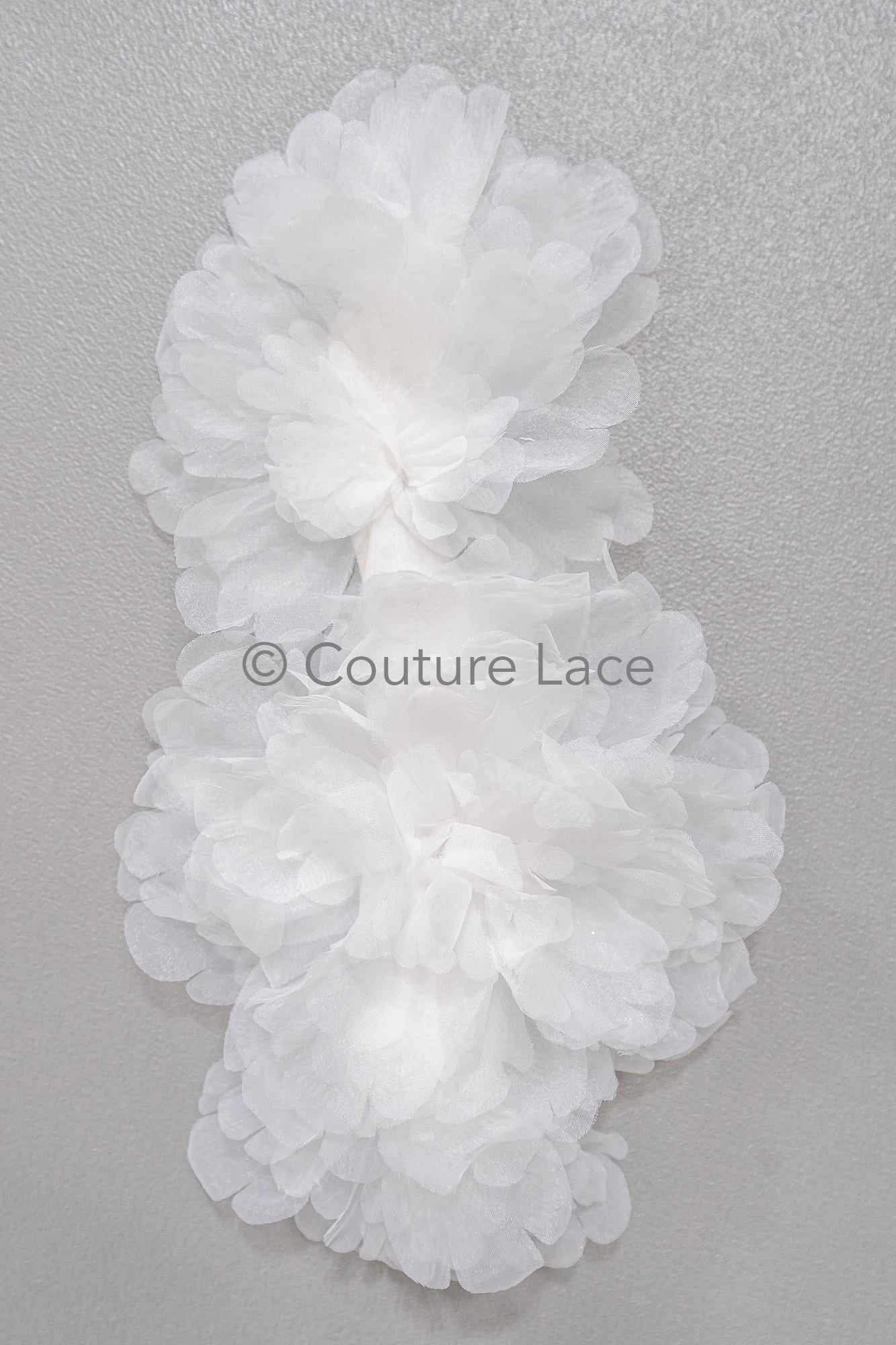 3D lace flowers/ 3D flowers sew on/ 3D flowers lace applique/ wedding dress lace applique// A24-451