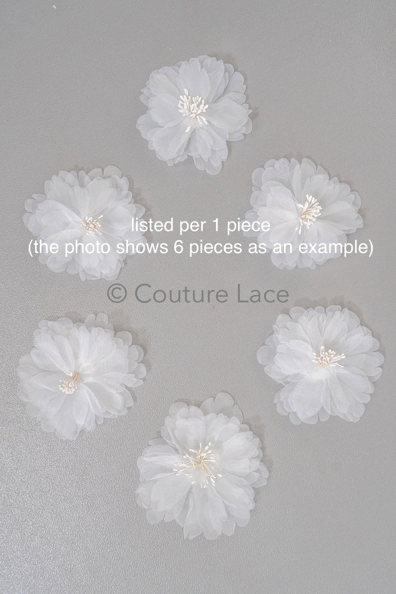 3D lace flowers/ 3D flowers sew on/ 3D flowers lace applique/ wedding dress lace applique// A24-452