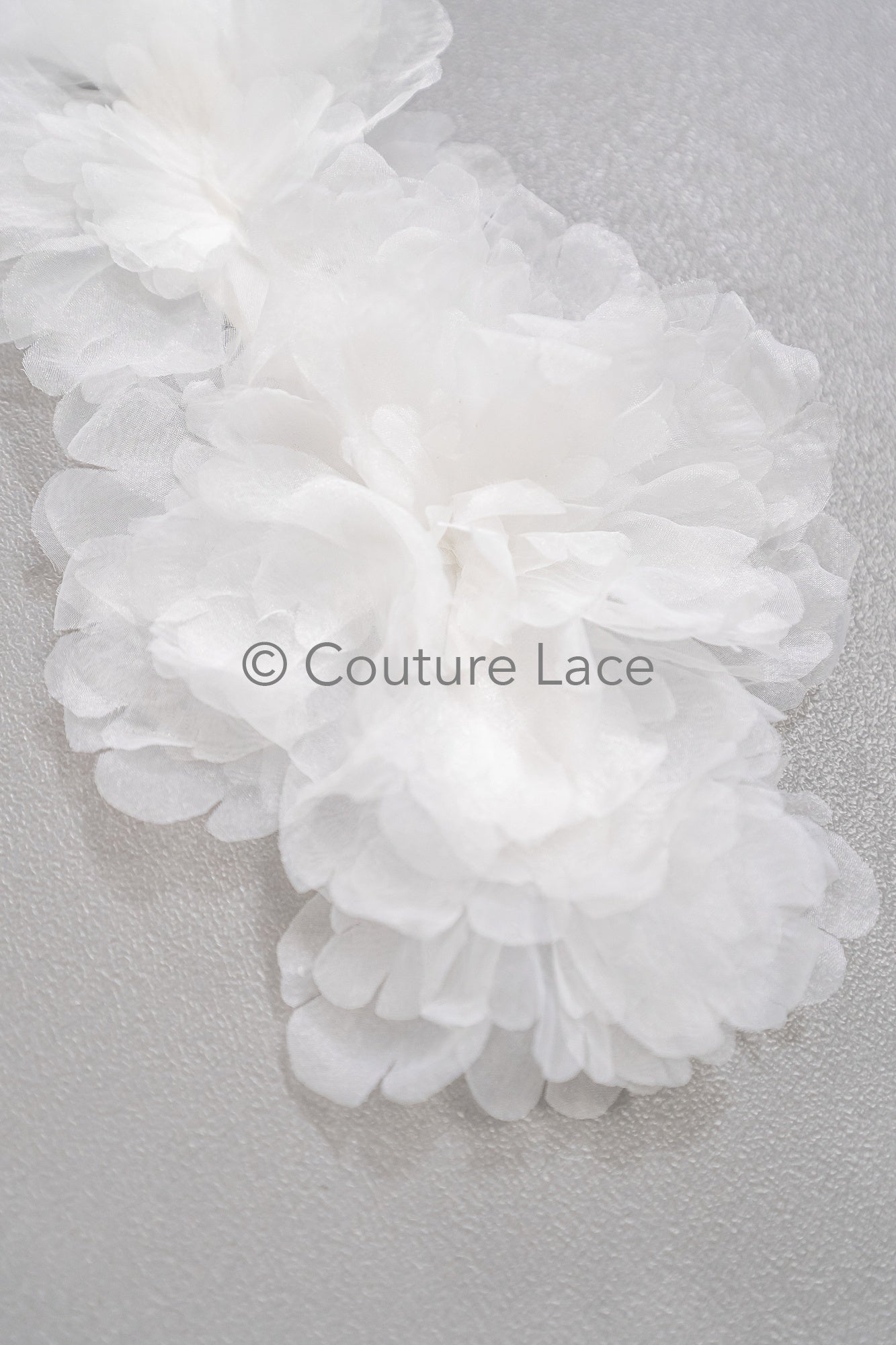 3D lace flowers/ 3D flowers sew on/ 3D flowers lace applique/ wedding dress lace applique// A24-451