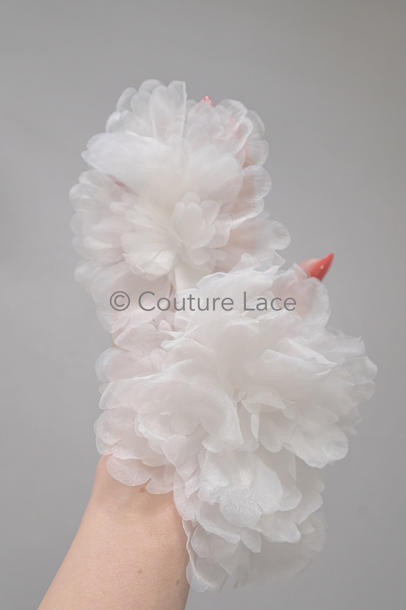 3D lace flowers/ 3D flowers sew on/ 3D flowers lace applique/ wedding dress lace applique// A24-451