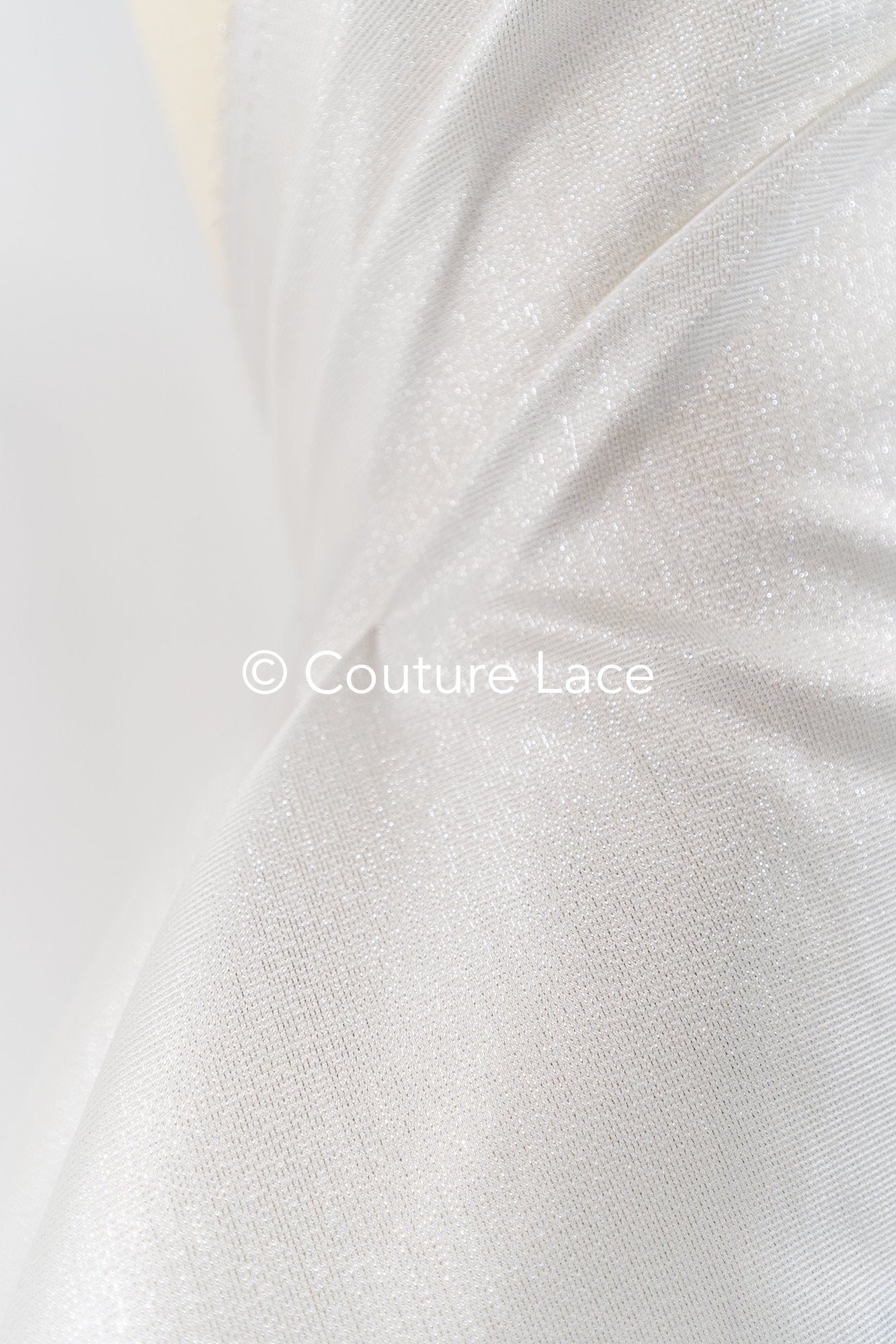 Structured Mikado Fabric Off-White with Silver Lyrex Threads – Perfect for Princess Wedding Dresses & Decoration// R-136