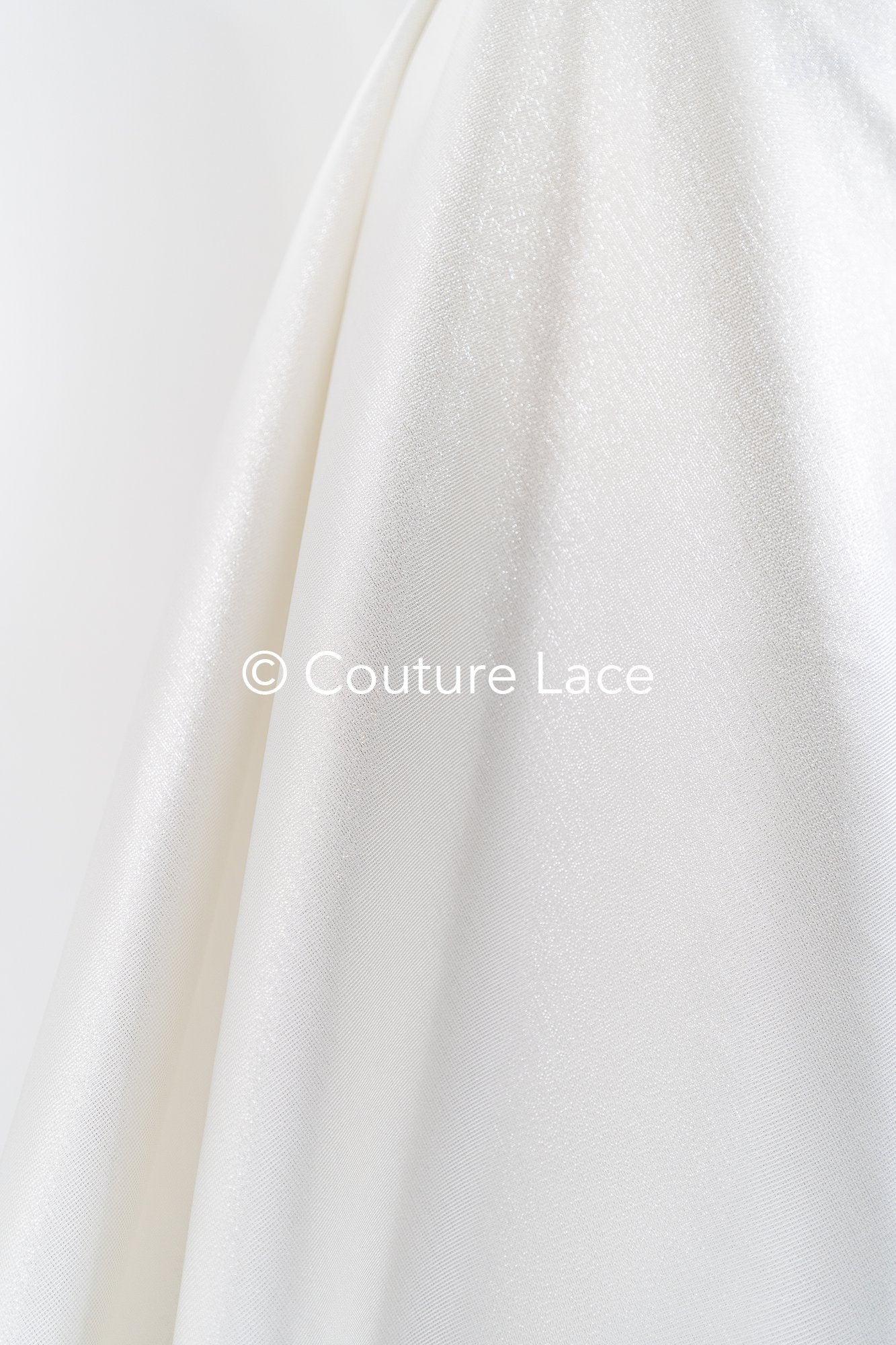 Structured Mikado Fabric Off-White with Silver Lyrex Threads – Perfect for Princess Wedding Dresses & Decoration// R-136