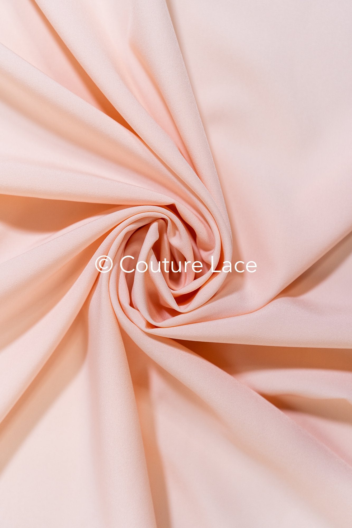 Bright Peach-colored, soft-rose colored stretch satin – ideal for elegant evening dresses and festive occasions // R-140-17
