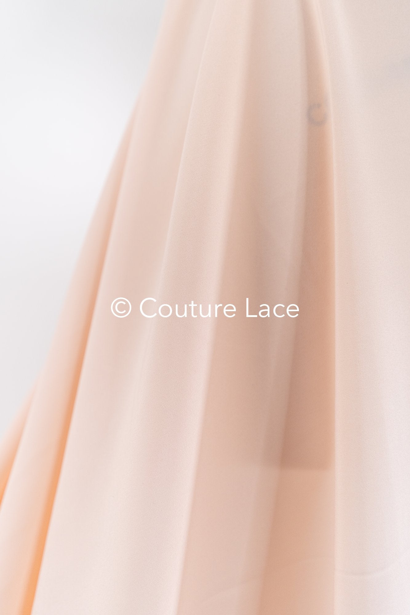 Bright Peach-colored, soft-rose colored stretch satin – ideal for elegant evening dresses and festive occasions // R-140-17