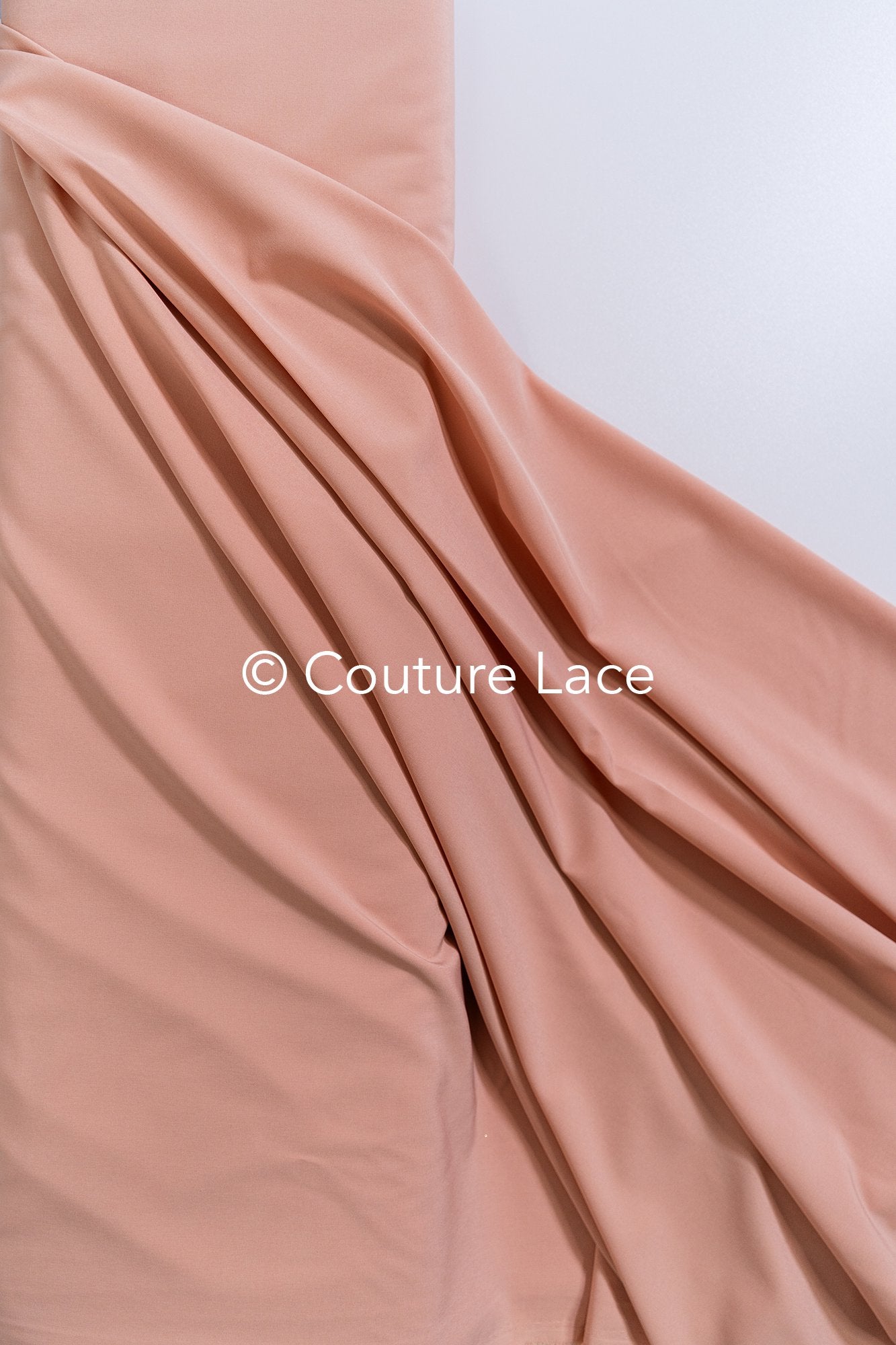 21.9yds/ 20 Meter Bale - Blush-colored Stretch Satin // R-142-26-BALLEN