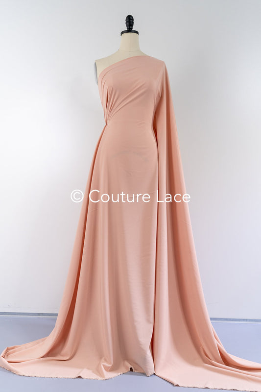 21.9yds/ 20 Meter Ballen - Blush-farbiger Stretch Satin // R-142-26-BALLEN