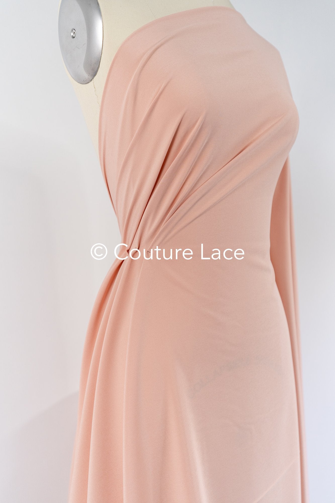21.9yds/ 20 Meter Bale - Blush-colored Stretch Satin // R-142-26-BALLEN
