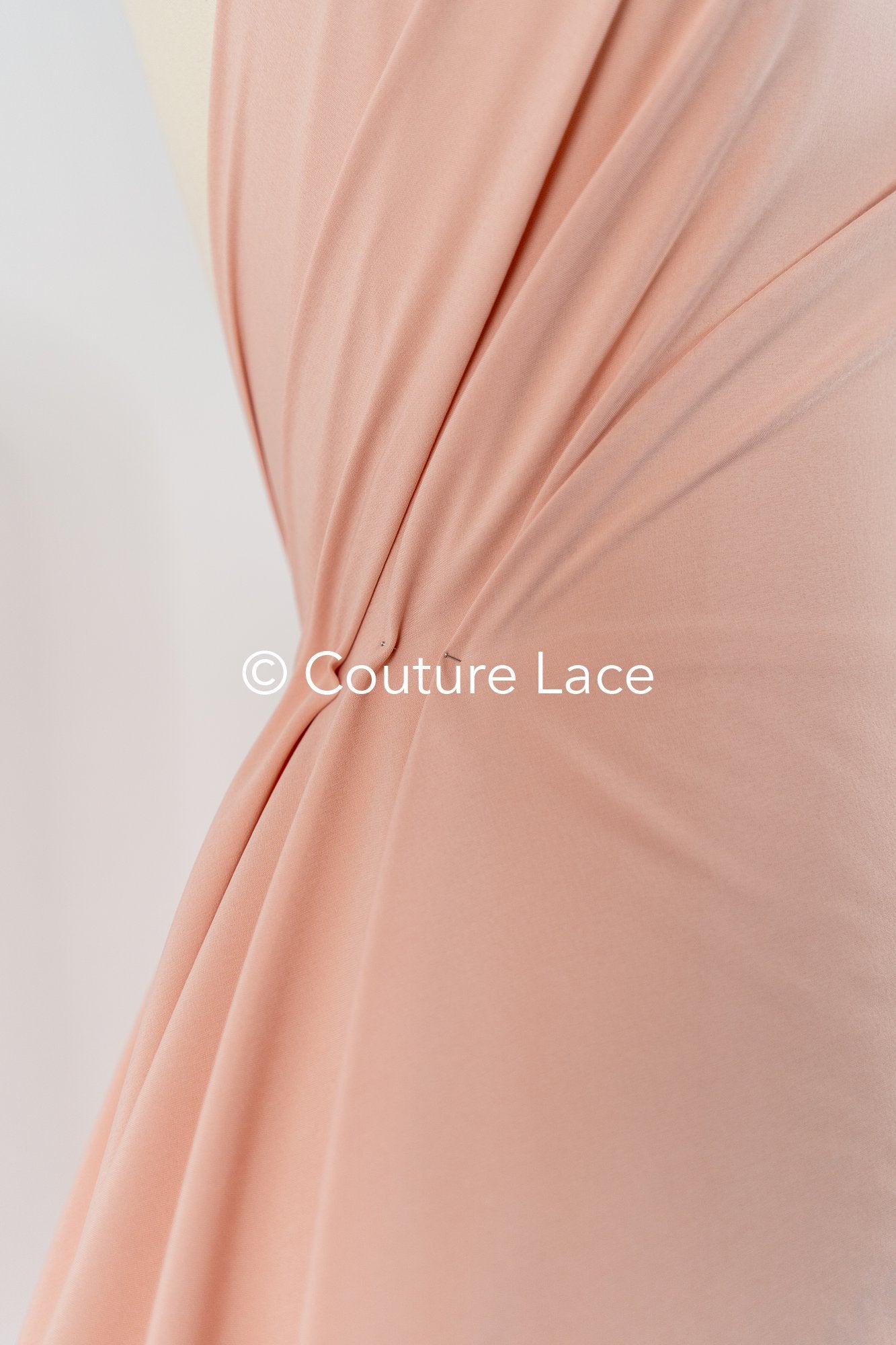 21.9yds/ 20 Meter Bale - Blush-colored Stretch Satin // R-142-26-BALLEN