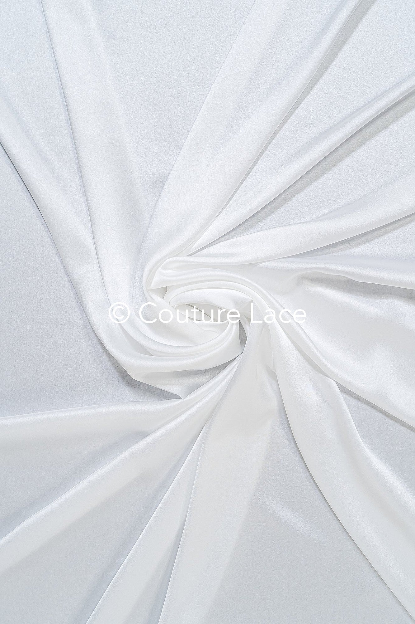 Light Silky Off-White Bridal Satin – Fine fabric for bridal wear, formal wear and home textiles // R-059