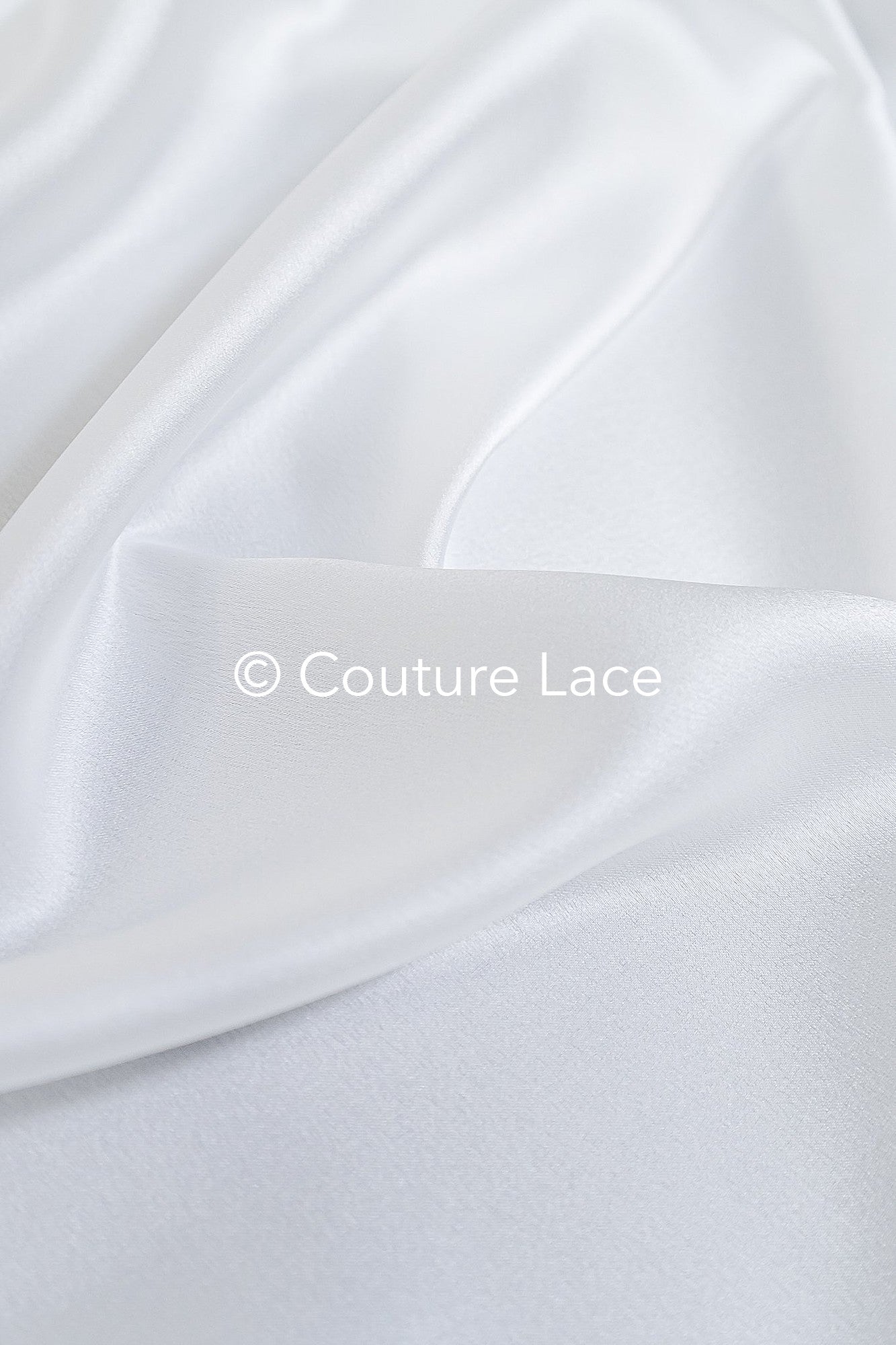 Light Silky Off-White Bridal Satin – Fine fabric for bridal wear, formal wear and home textiles // R-059