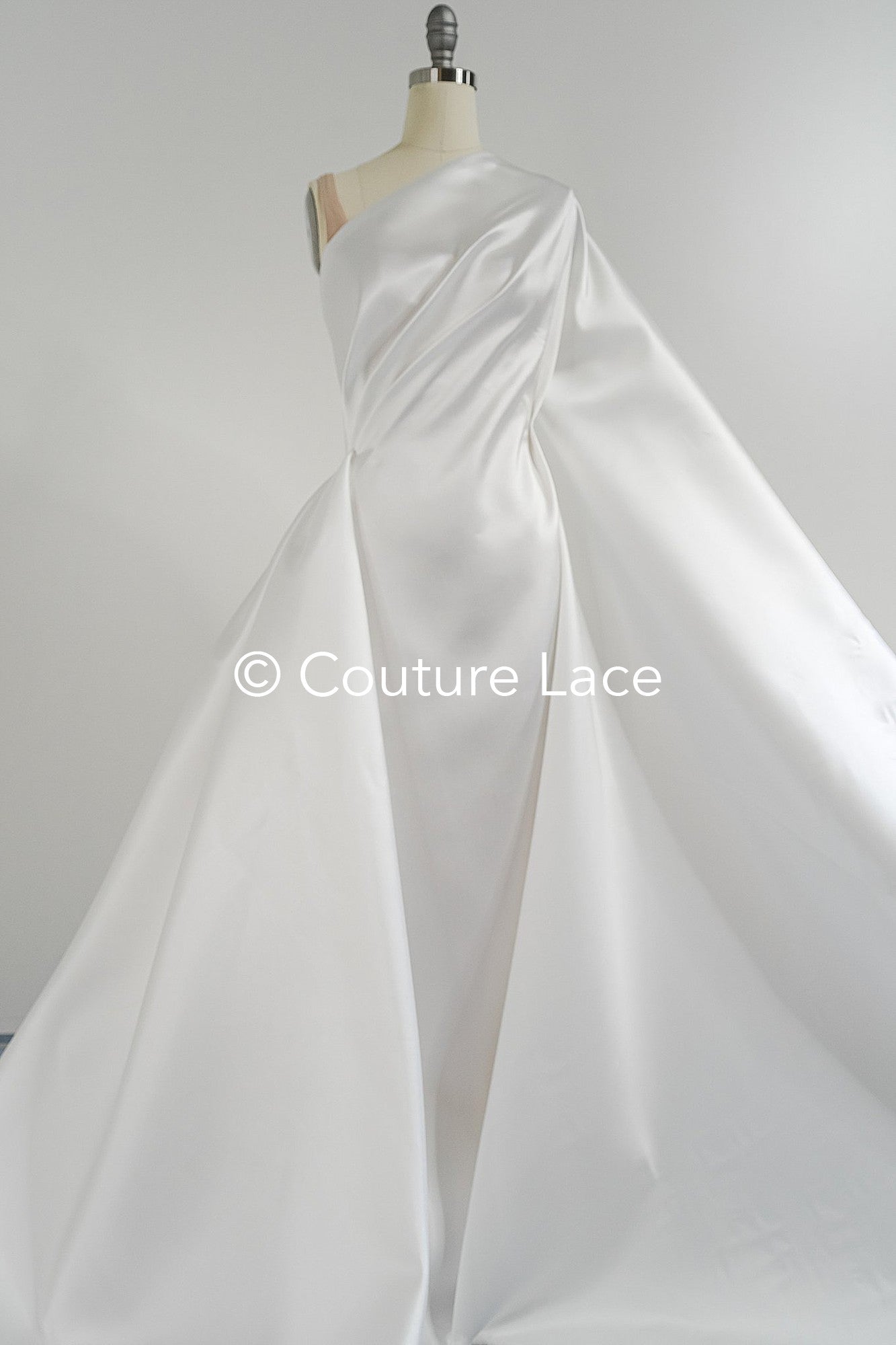 Off-White Structured Mikado Fabric in Ivory – Perfect for Princess Wedding Dresses & Decoration //R-063