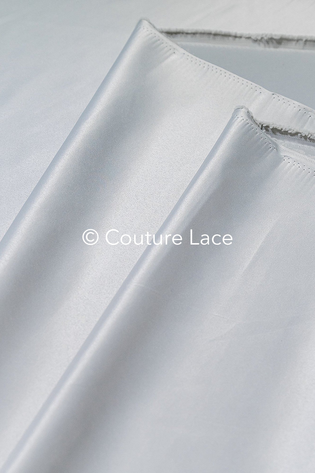 Silver-Gray Satin – Silky shiny satin for noble princess dresses, evening gowns and decoration // R-064