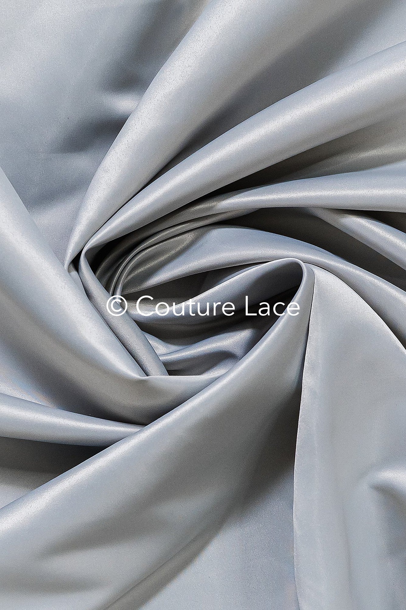 Silver-Gray Satin – Silky shiny satin for noble princess dresses, evening gowns and decoration // R-064