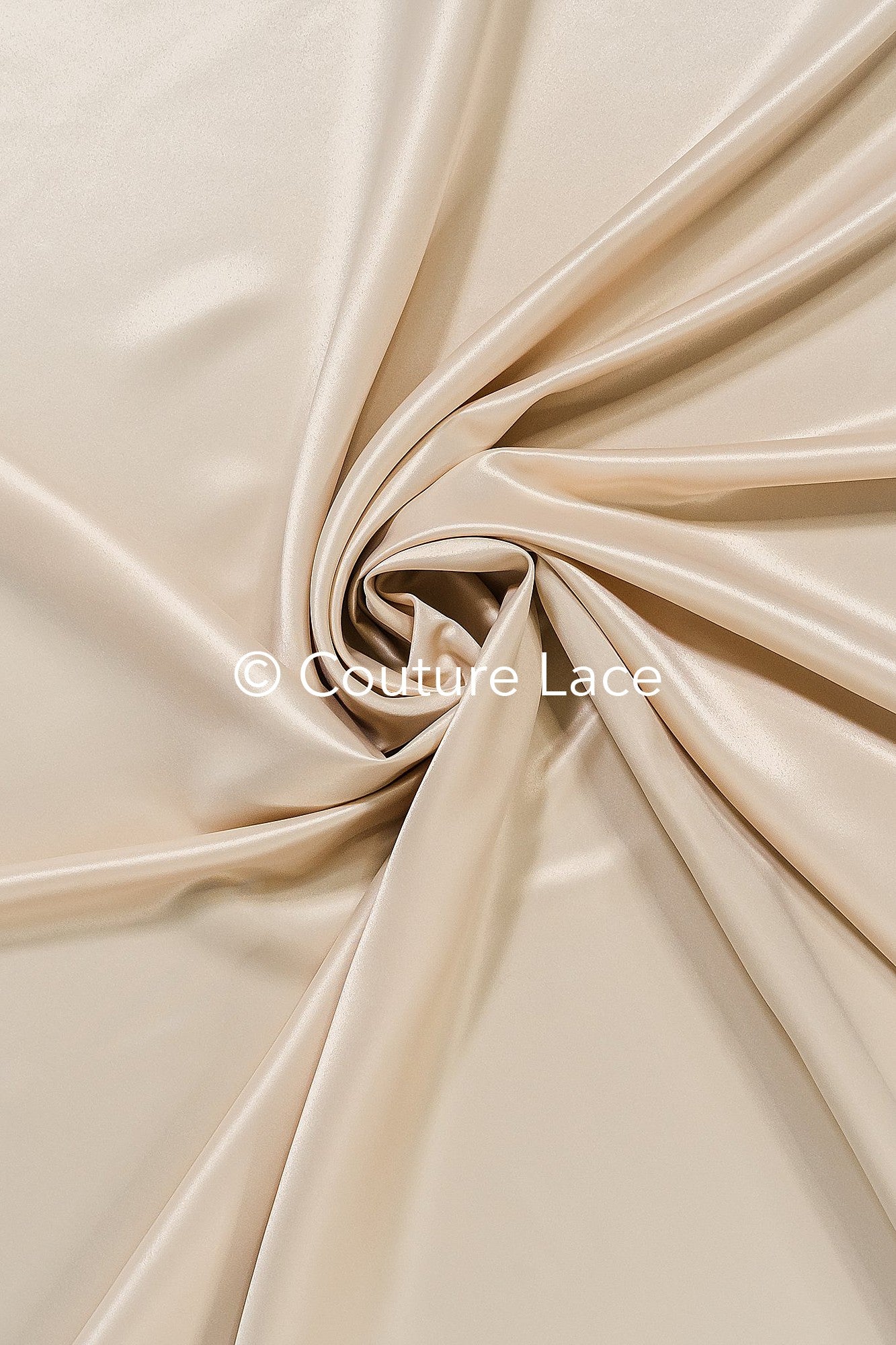 Light beige/sand-colored satin, silky satin for noble princess dresses, evening gowns and decoration // R-068