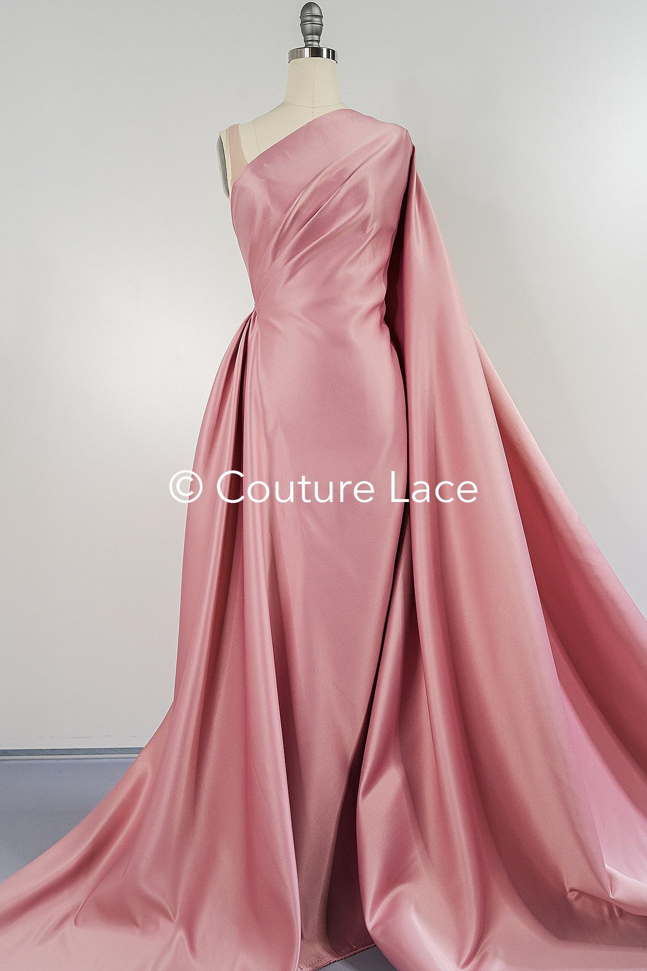 Berry-colored satin, silky satin for noble princess dresses, evening gowns and decoration // R-070