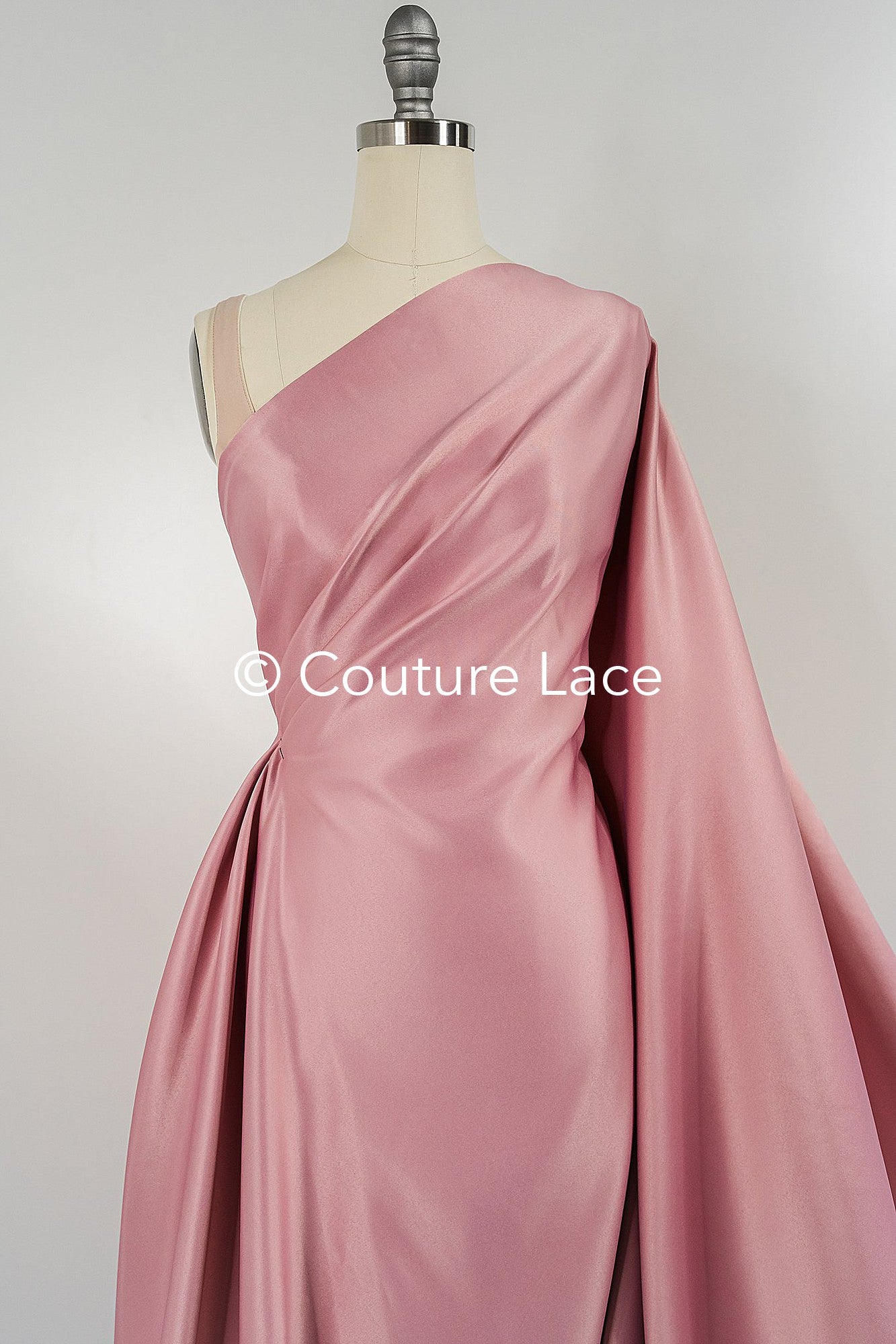 Berry-colored satin, silky satin for noble princess dresses, evening gowns and decoration // R-070