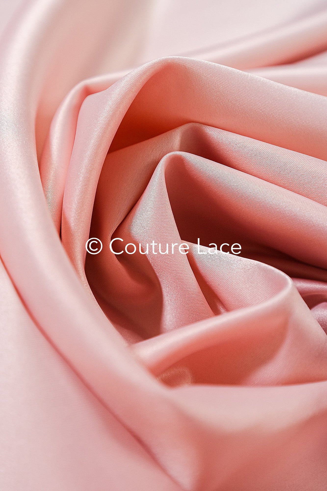 Peach satin, silky satin for noble princess dresses, evening gowns and decoration // R-071
