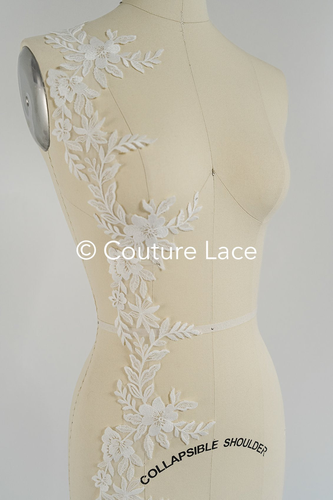 Brautspitze Borte weiß/ Boho Spitzenborte off-white/ Braut Spitzenborte/ Spitzenborte für Brautkleid// T24-021