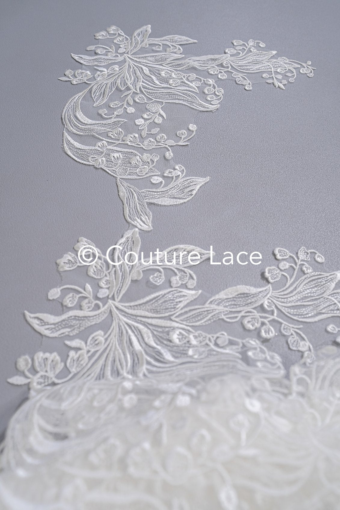 Brautspitze Borte/ Spitzenborte off-white/ florale Braut Spitzenborte/ Spitzenborte für Brautkleid// T24-024