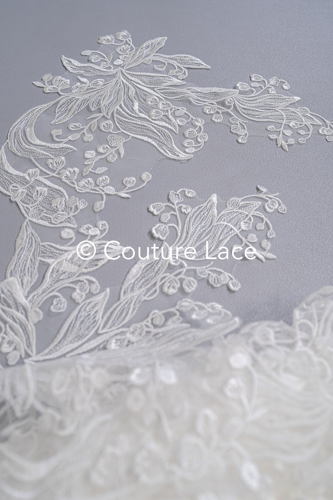 Brautspitze Borte/ Spitzenborte off-white/ florale Braut Spitzenborte/ Spitzenborte für Brautkleid// T24-024