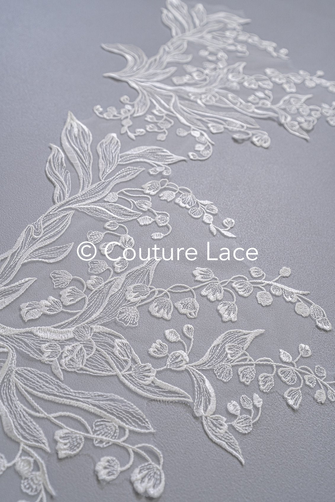 Brautspitze Borte/ Spitzenborte off-white/ florale Braut Spitzenborte/ Spitzenborte für Brautkleid// T24-026