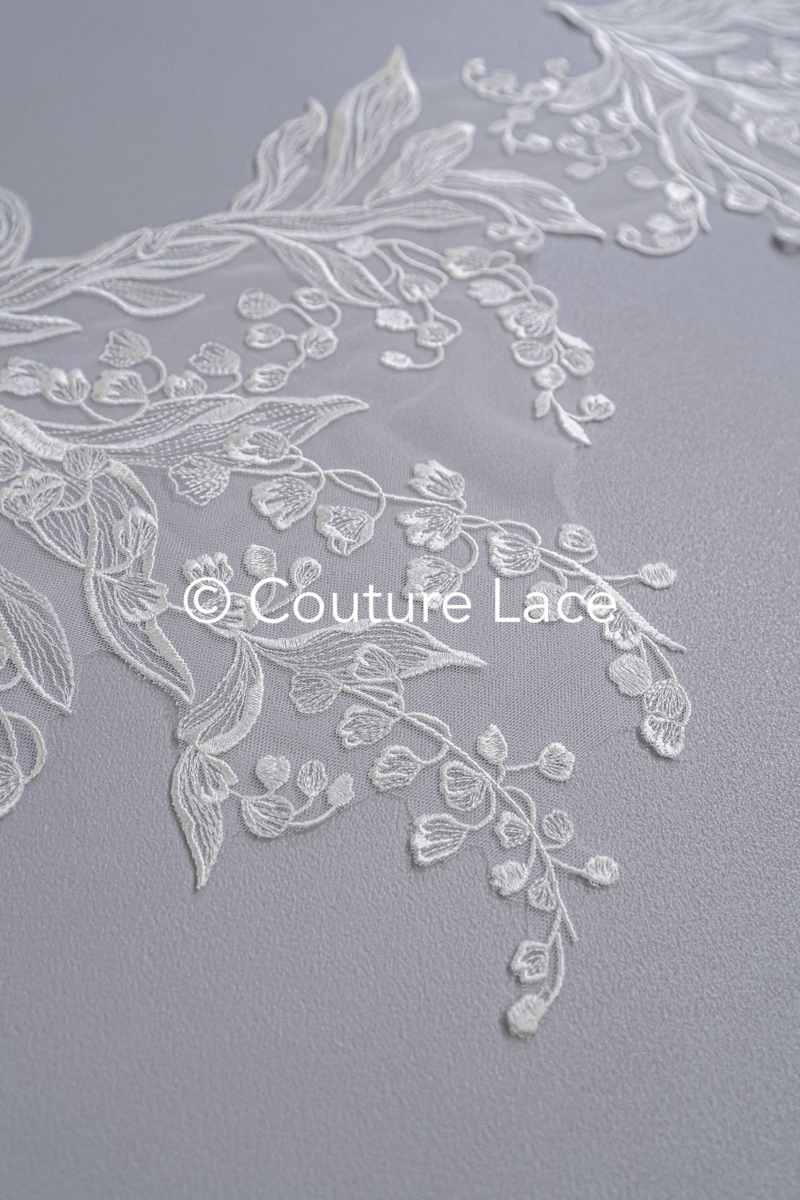 Brautspitze Borte/ Spitzenborte off-white/ florale Braut Spitzenborte/ Spitzenborte für Brautkleid// T24-026