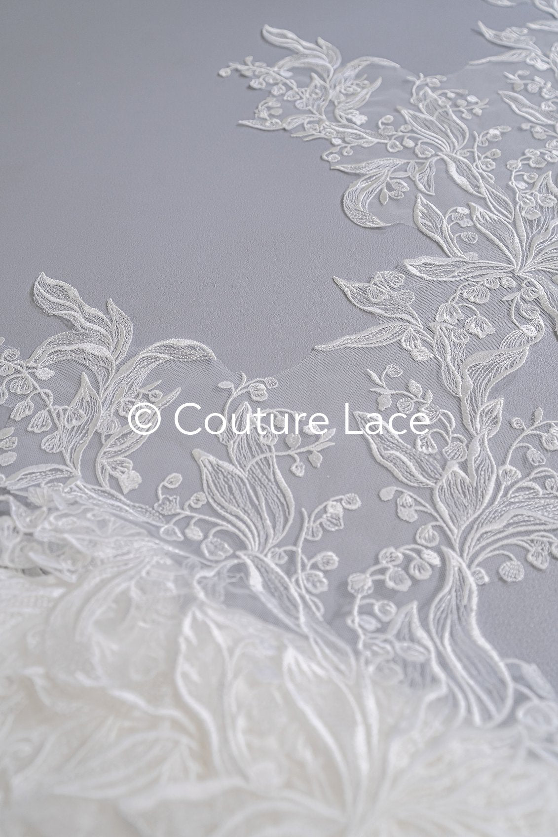 Brautspitze Borte/ Spitzenborte off-white/ florale Braut Spitzenborte/ Spitzenborte für Brautkleid// T24-027