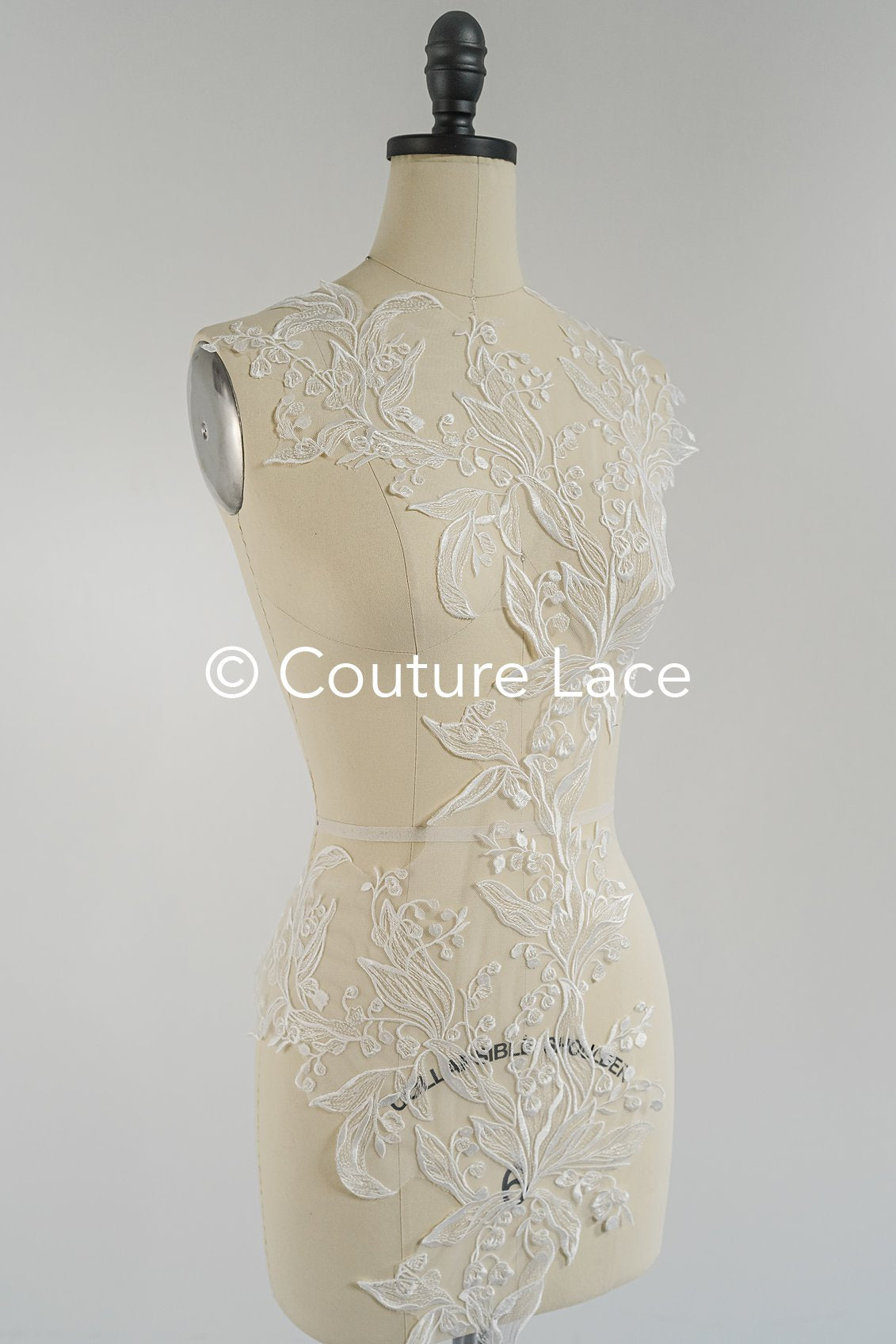 Brautspitze Borte/ Spitzenborte off-white/ florale Braut Spitzenborte/ Spitzenborte für Brautkleid// T24-027
