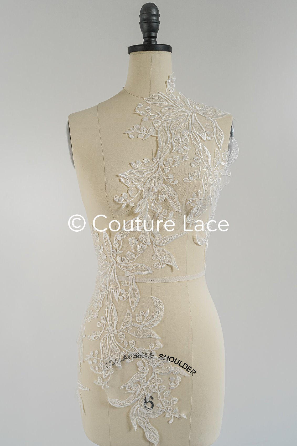 Brautspitze Borte/ Spitzenborte off-white/ florale Braut Spitzenborte/ Spitzenborte für Brautkleid// T24-027