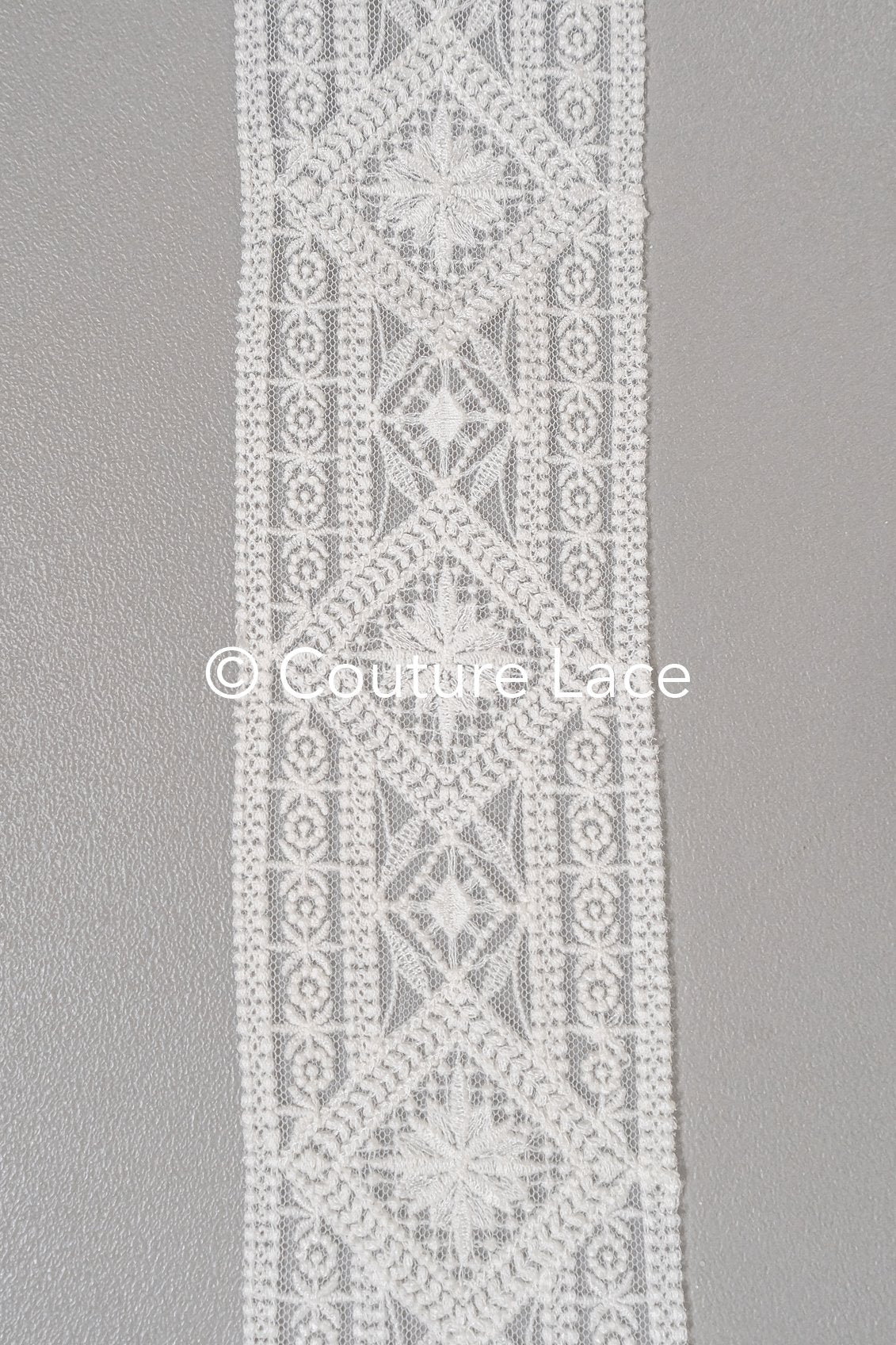 Brautspitze Borte/ Spitzenborte off-white/ Boho Braut Borte/ Spitzenborte für Brautkleid// T24-231