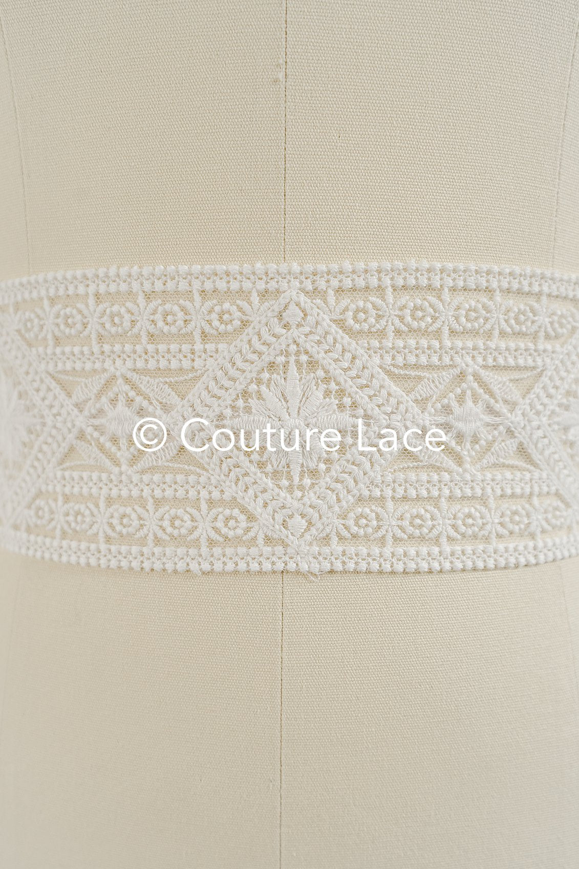 Brautspitze Borte/ Spitzenborte off-white/ Boho Braut Borte/ Spitzenborte für Brautkleid// T24-231
