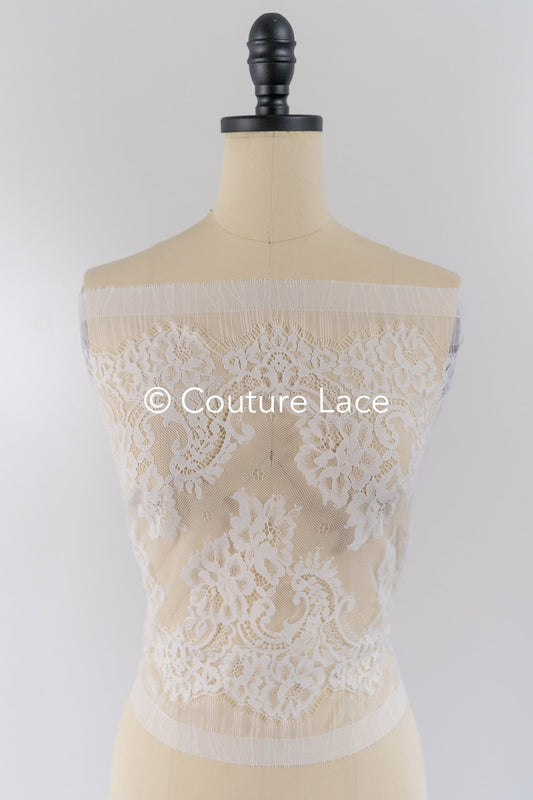 3 Meter Französische Blumen Spitze Borte/ Französische Chantilly Brautspitze Borte // T26-245