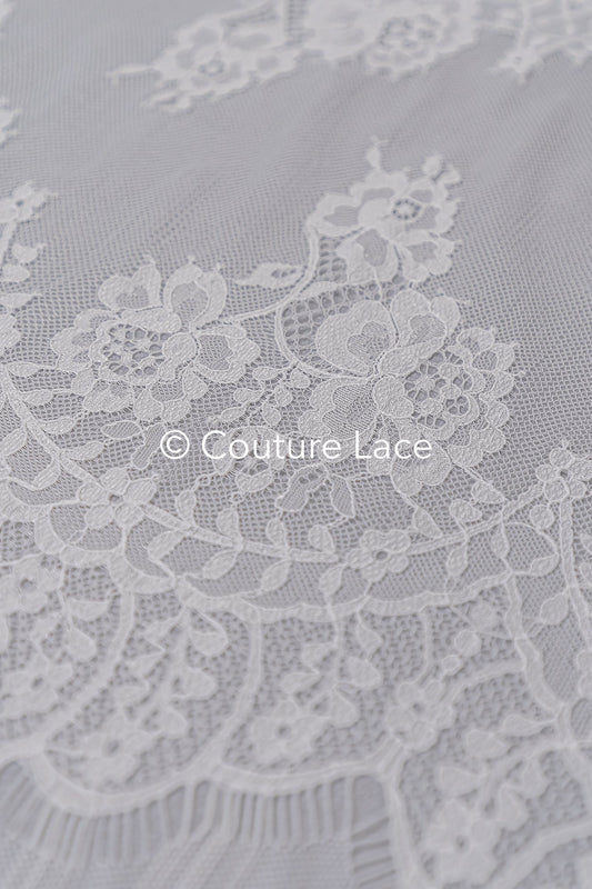 3 Meter Französische Blumen Spitze Borte/ Französische Chantilly Brautspitze Borte // T26-250