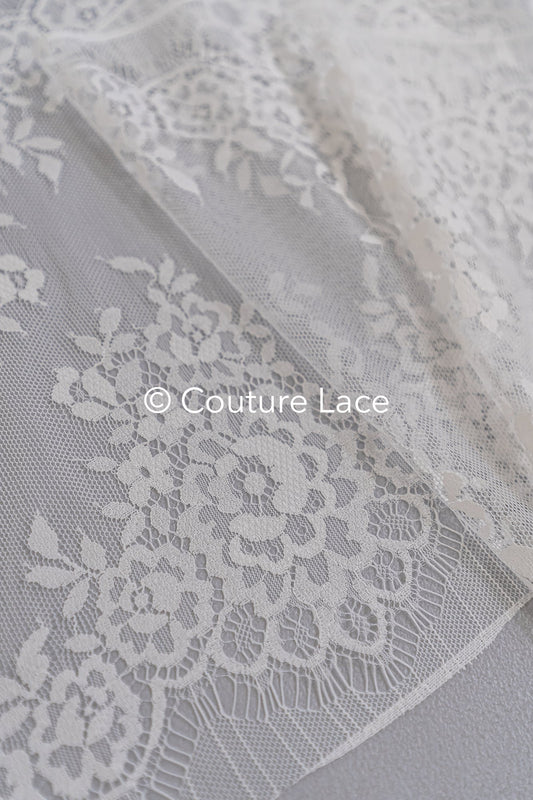 3 Meter Französische Blumen Spitze Borte/ Französische Chantilly Brautspitze Borte // T26-254