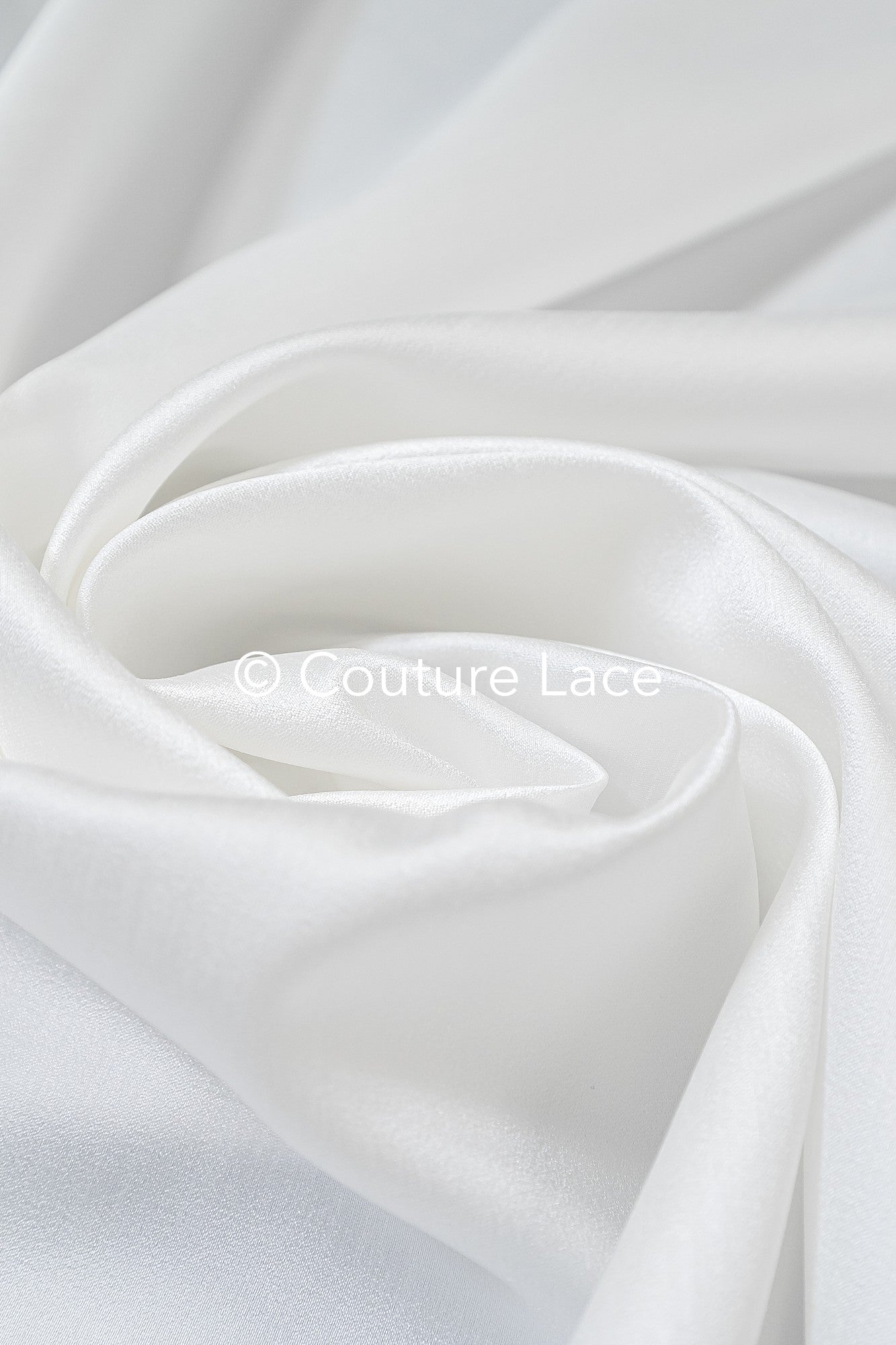 Noble bridal satin fabric – silky smooth shine with scratch pattern for wedding dresses & decoration// R-074