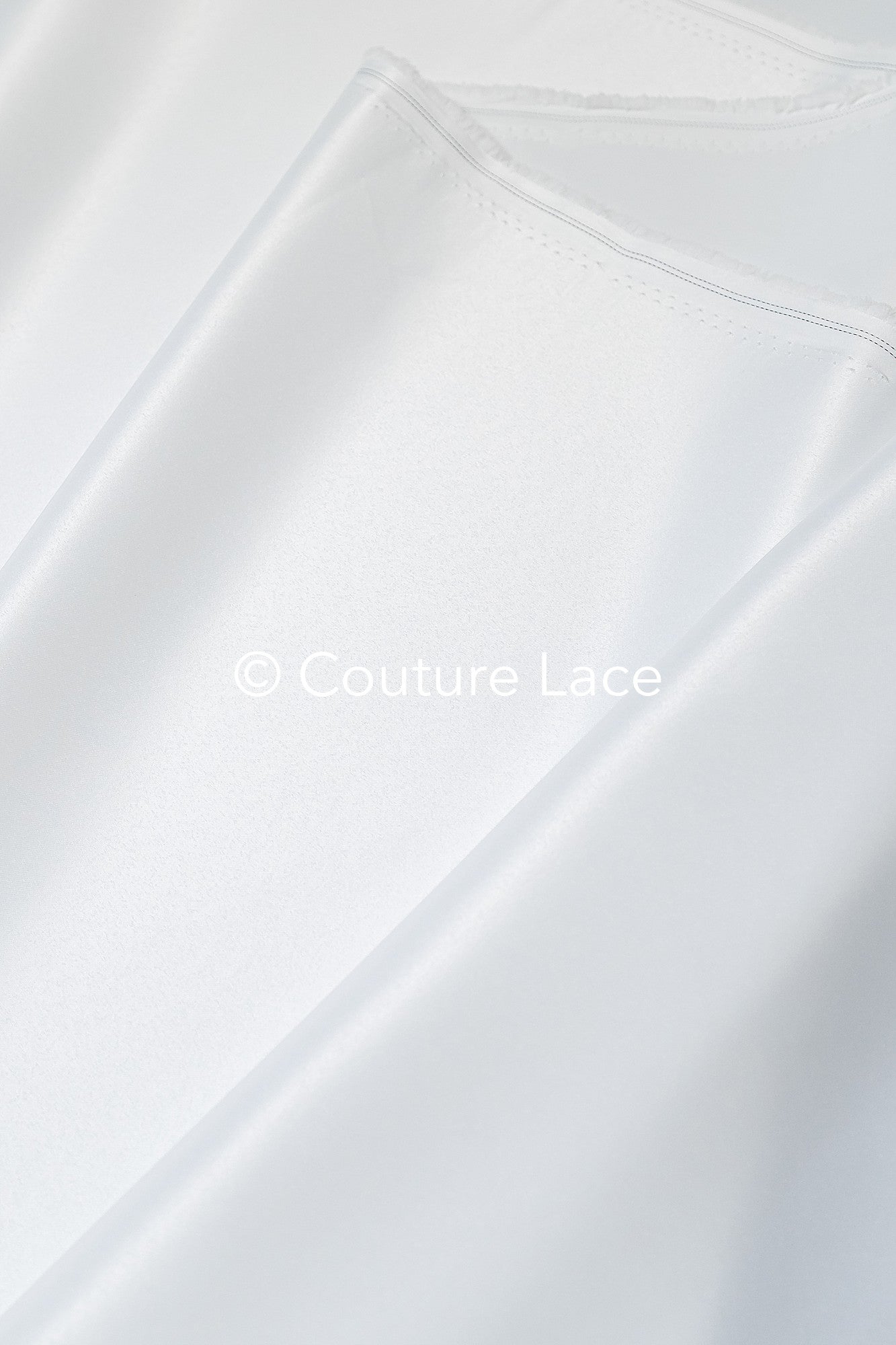 Noble bridal satin fabric – silky smooth shine for princess wedding dresses & decoration // R-073