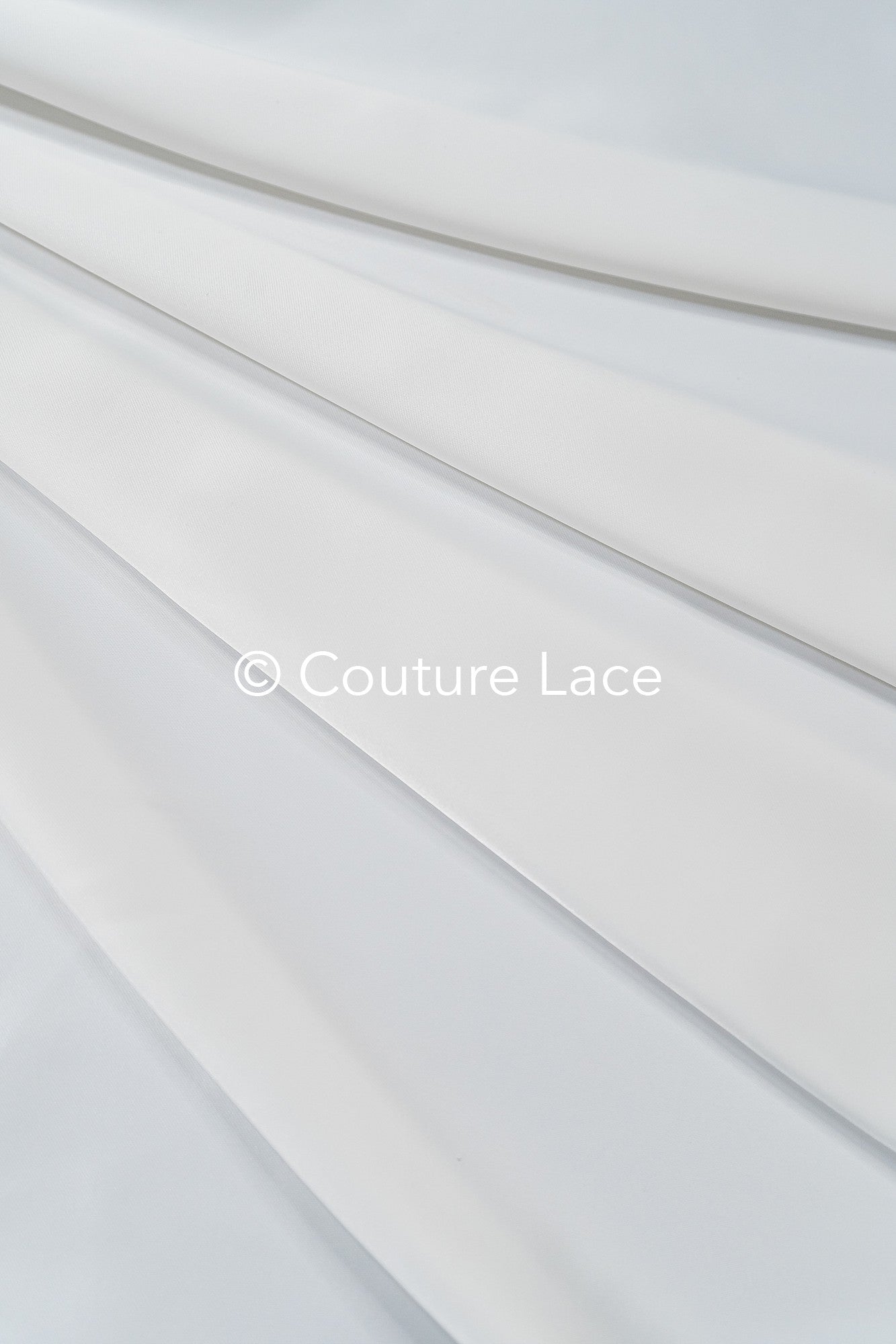 Ivory Satin Fabric – Firm, Flowing Satin for Wedding Dresses // R-075