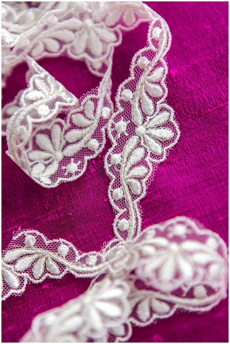 Bridal lace trim with silver thread/ Silver cream lace trim/ Bridal lace trim// T17-029