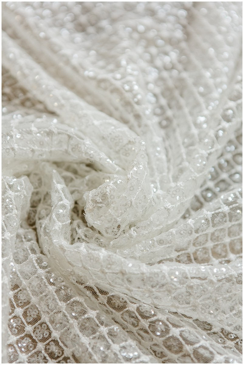 Netzspitze mit transparenten Pailletten/ sehr weicher Tüllstoff für Brautkleider/ Paillettenmaschen mit Glitzer Pailletten// L17-063