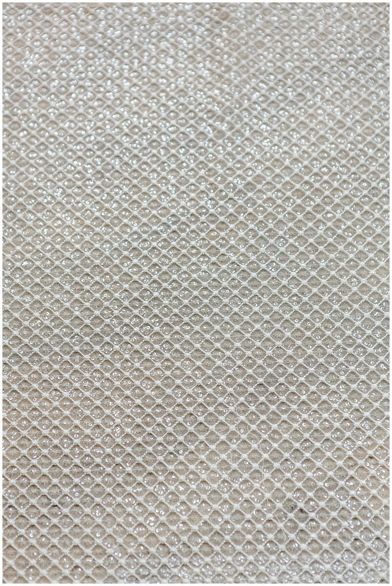 Netzspitze mit transparenten Pailletten/ sehr weicher Tüllstoff für Brautkleider/ Paillettenmaschen mit Glitzer Pailletten// L17-063