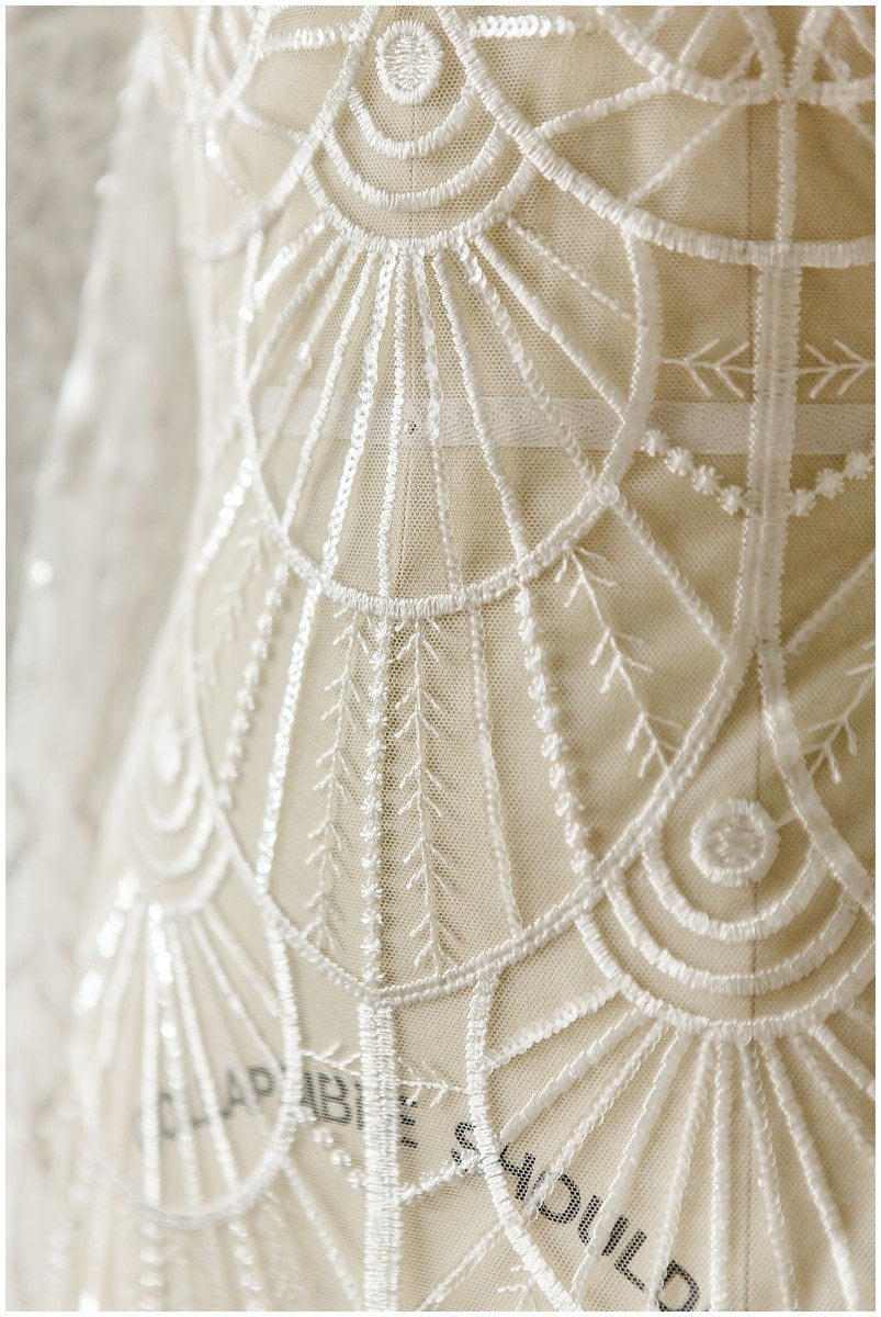 Soft geometric sequin lace/ wedding lace off-white/ bridal lace/ sequin lace fabric/ floral lace fabric/ bridal lace// L17-048