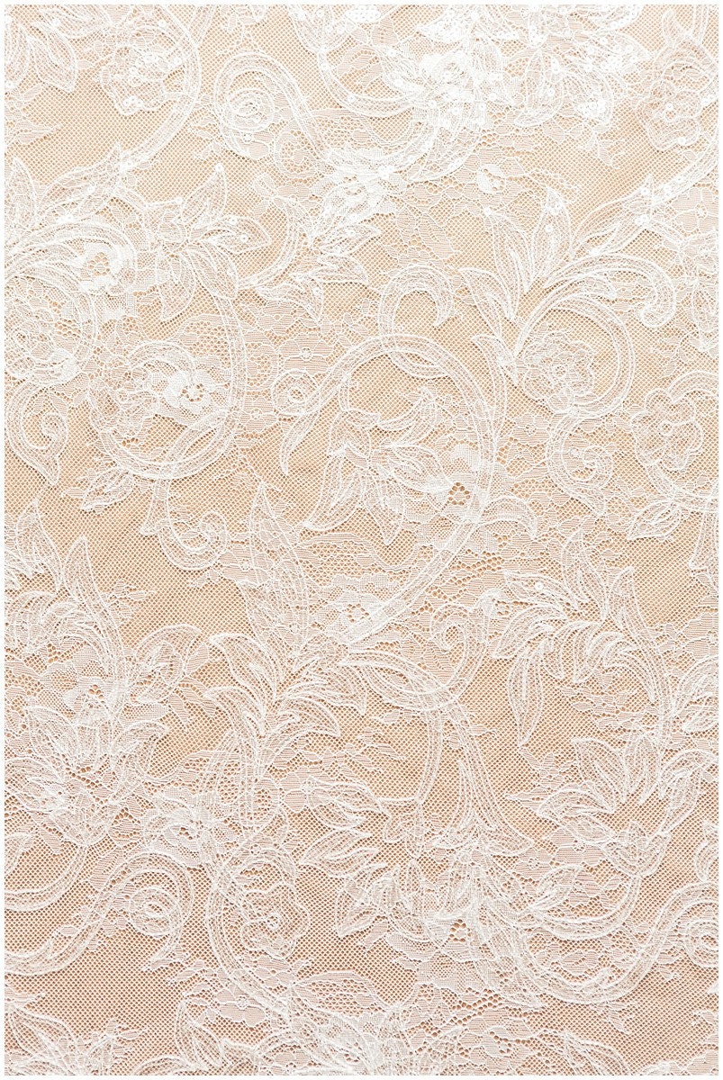 Glitter lace fabric with sequins/ Chantilly base bridal lace fabric/ Off-White lace/ French lace fabric// L17-115