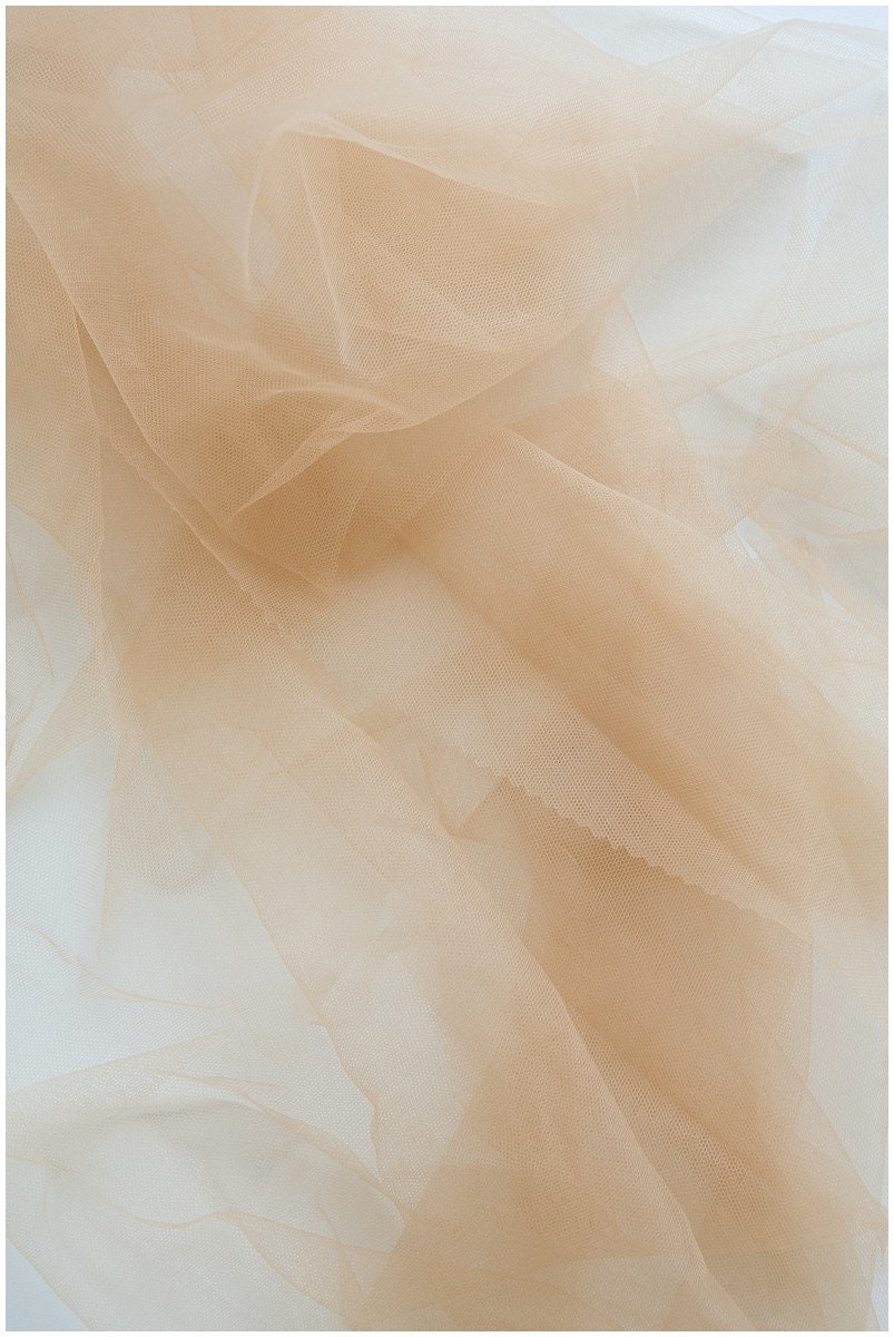 Skin color tulle, illusion tulle fabric/ Illusion back tulle/ Skin tulle/ Skin color mesh/ Nylon skin colored tulle// R-144-B