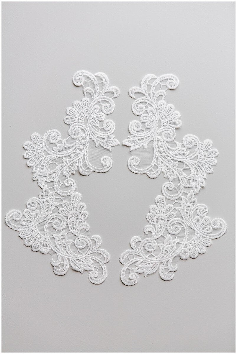 Flower applique, lace flower, wedding dress lace, lace embroidery, lace patch for wedding dresses, wedding dress lace applique// A17-128