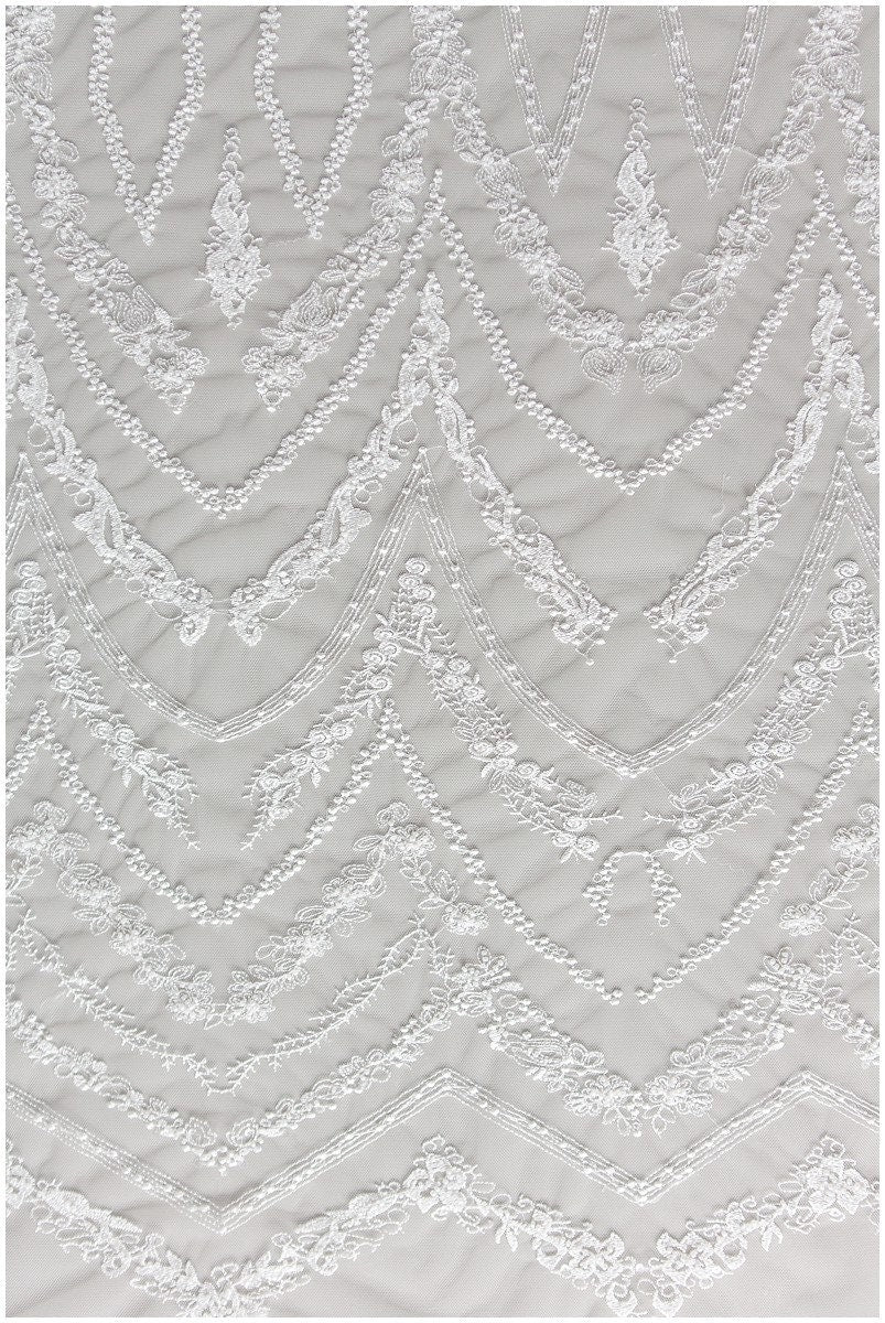 Perlen Spitzenstoff, Spitzenstoff, Brautspitze, Brautkleid Spitze, Couture Spitze, Perlenspitze, Schleierspitze, Pallas Braut// L17-161