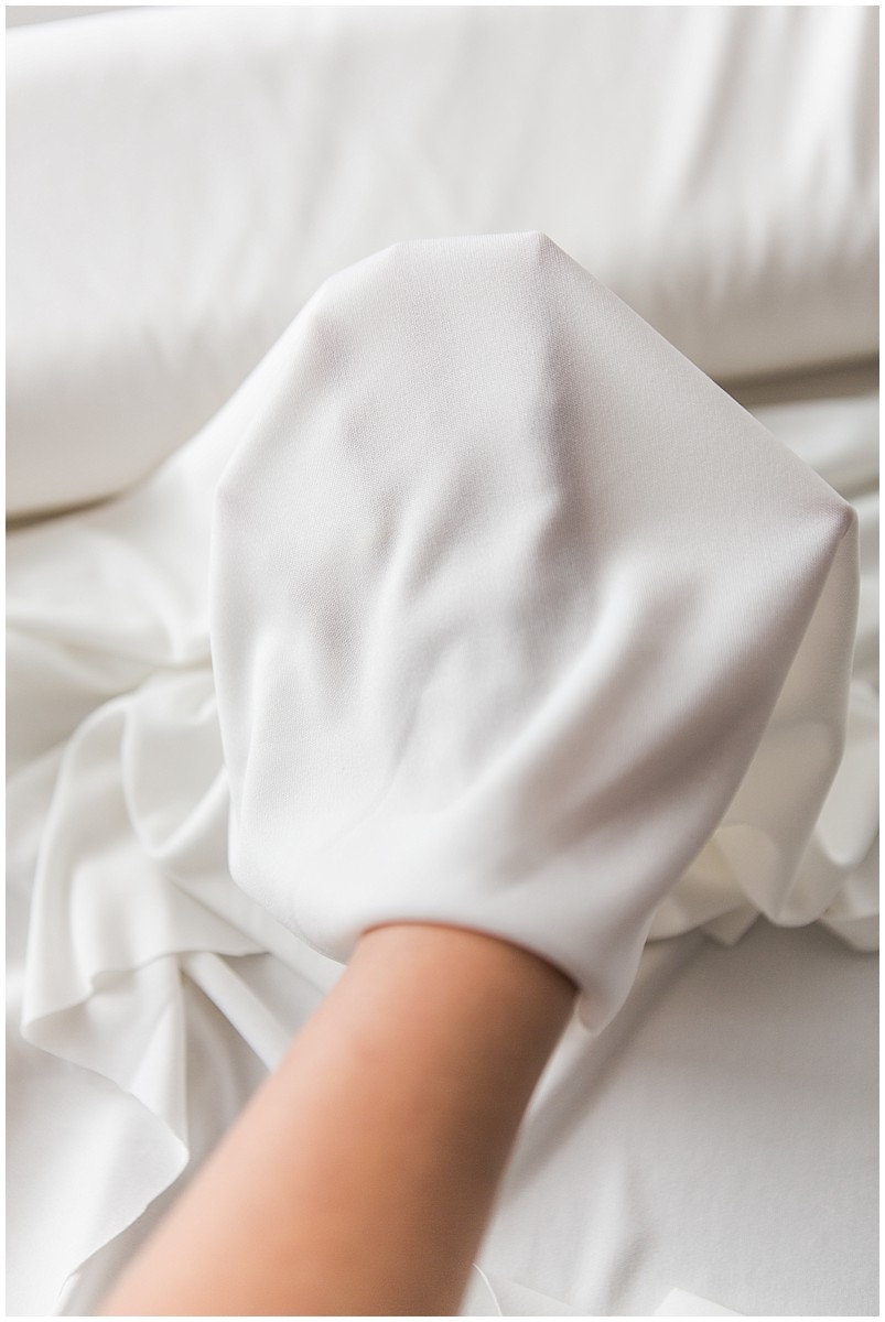 Off-White - High quality stretch lining fabric/ super soft stretch wedding dress fabric// F18-005